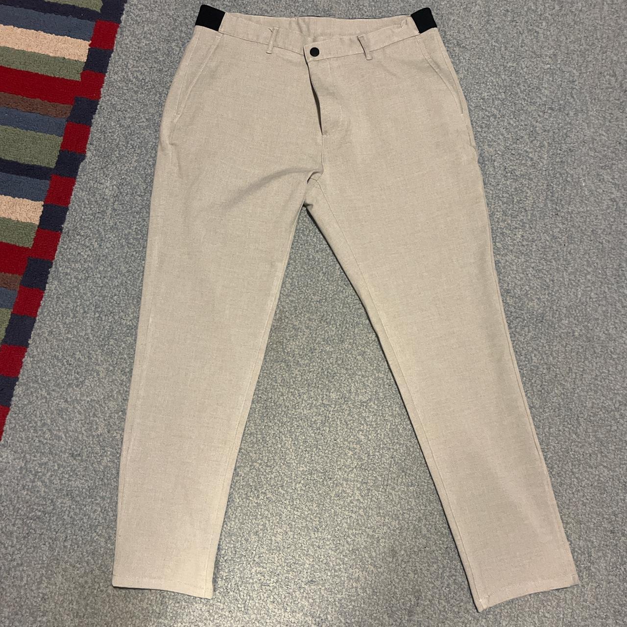 ⭐️ Zara Grey Slim Bi-Stretch Melange Pant 👉🏼 - Depop