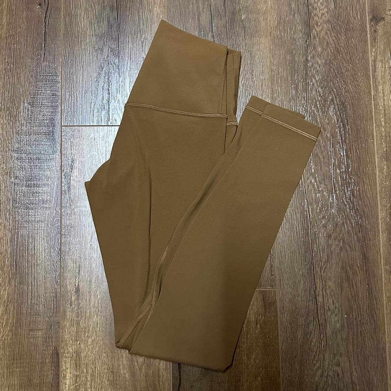 Brown/ Tan Lulu Lemon Leggings 🤎 WITH FREE - Depop