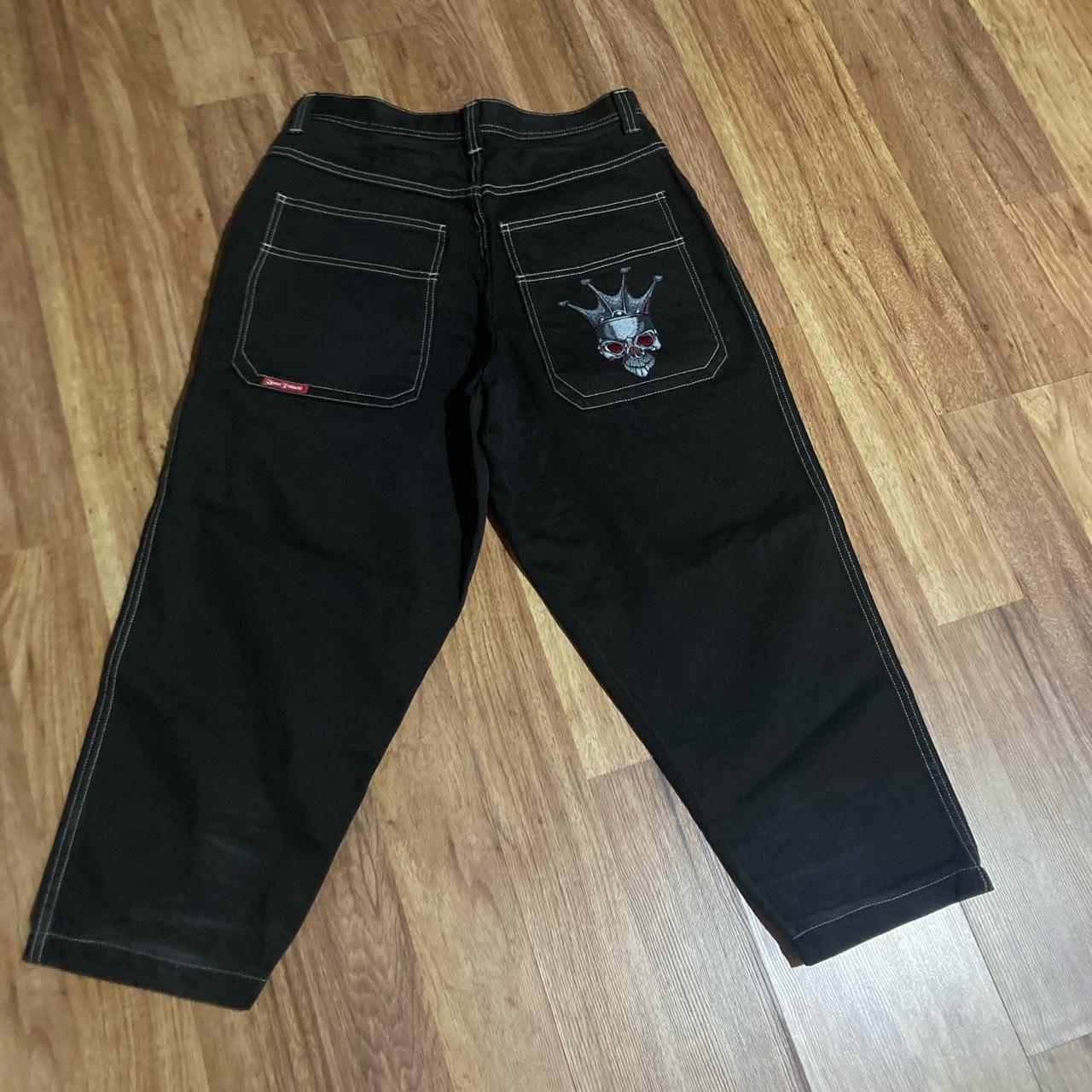 Sexy pair of RARE JNCO TRIBAL JEANS in black with... - Depop