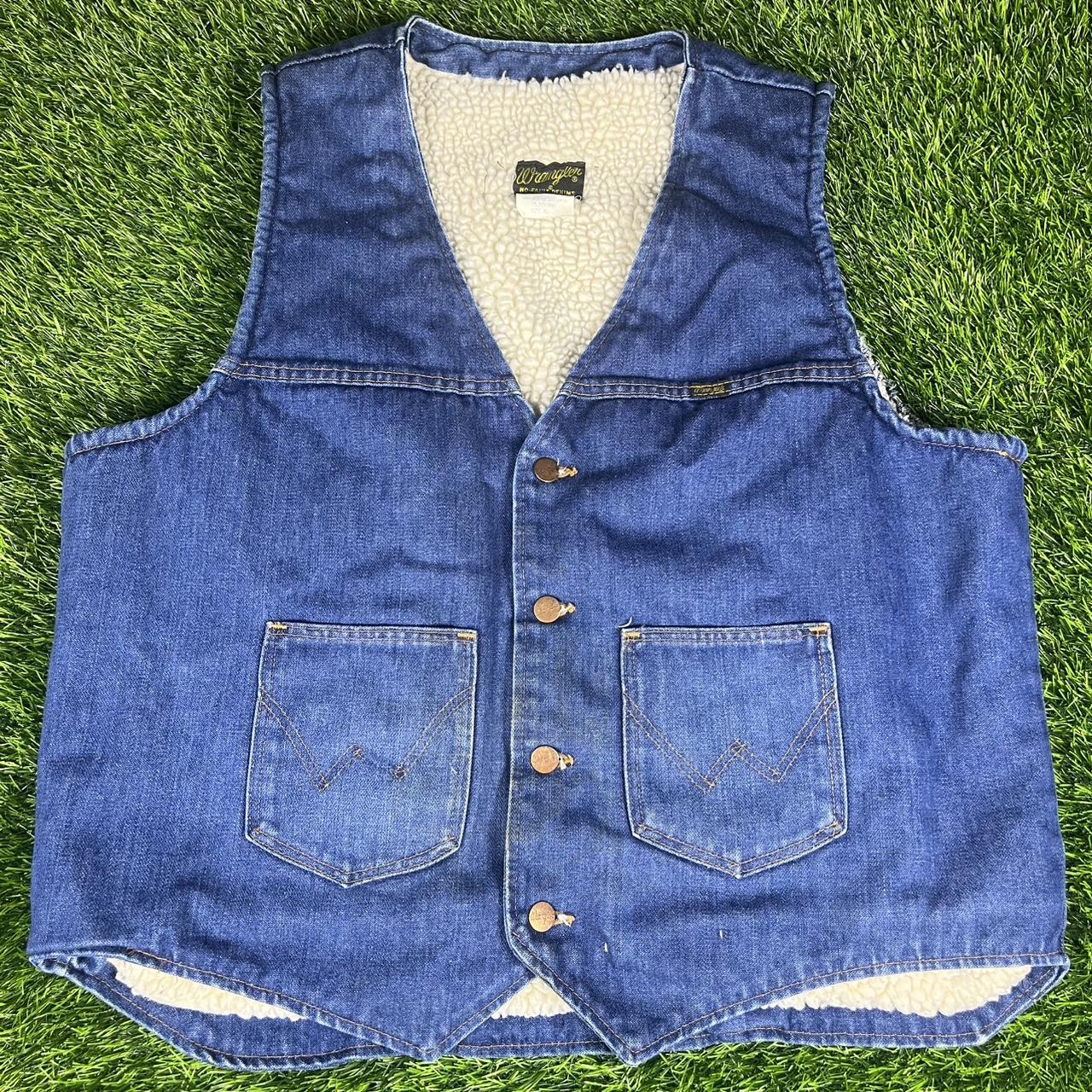 Wrangler Men's Vest - Blue/Navy - XL – 1970s Wran… - image 3