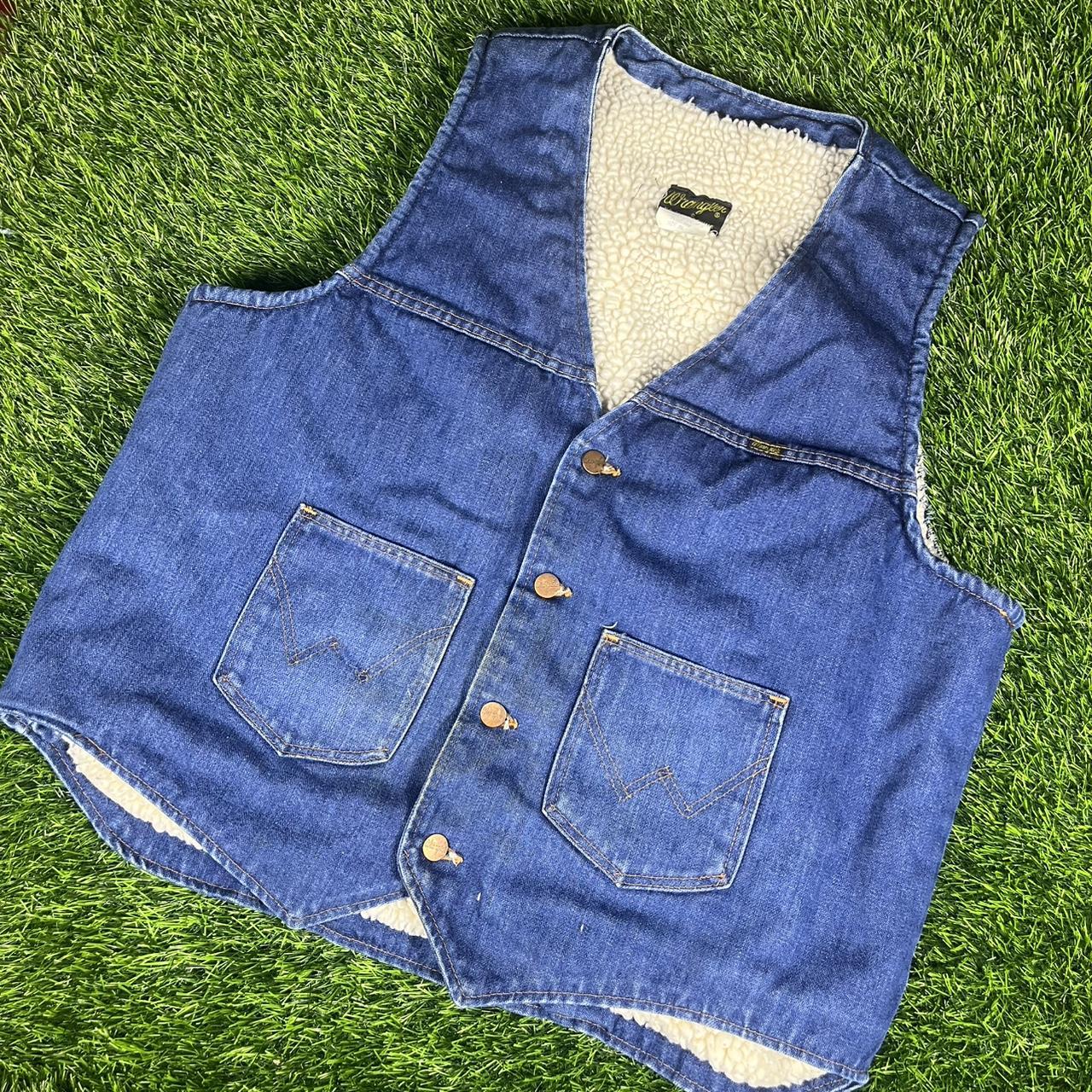 Wrangler Men's Vest - Blue/Navy - XL – 1970s Wran… - image 1