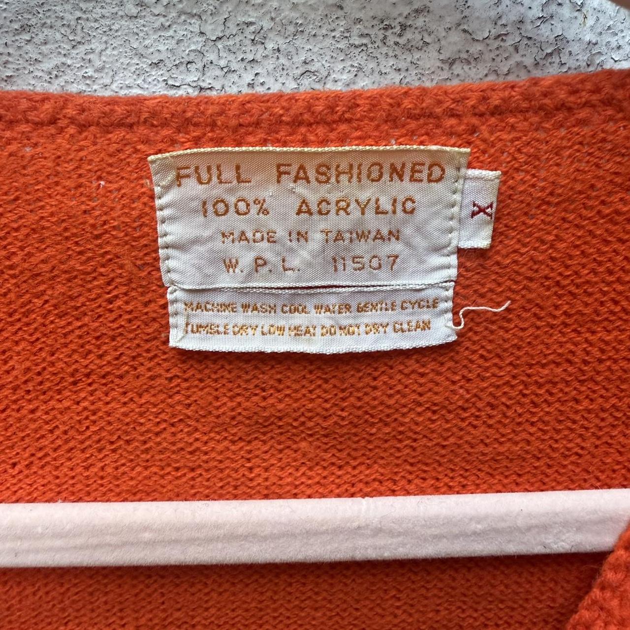 Vintage Women's Tank top - Orange/Multi - L – 60s… - image 3