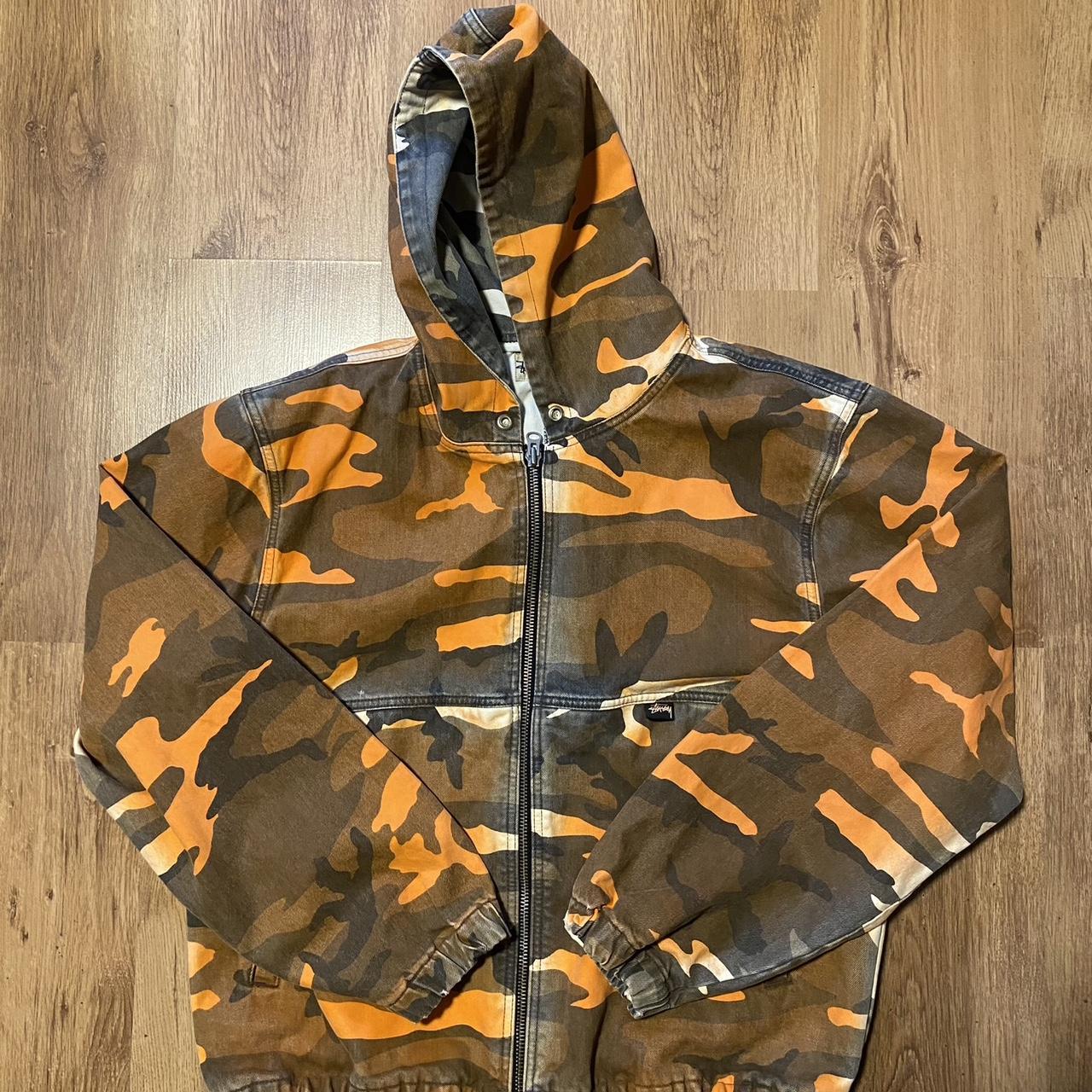 Supreme orange hotsell camo jacket