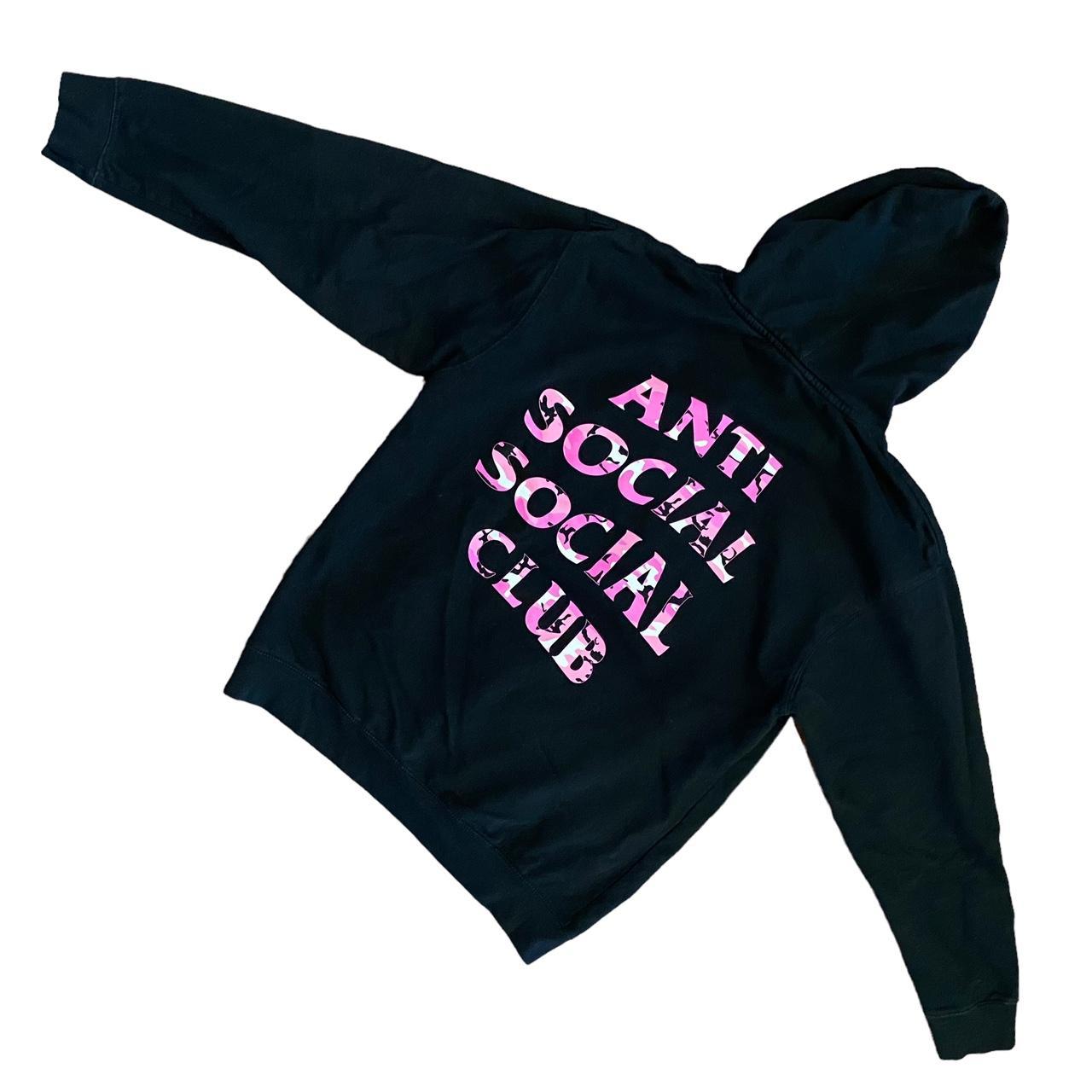 Anti social social outlet club pink camo hoodie