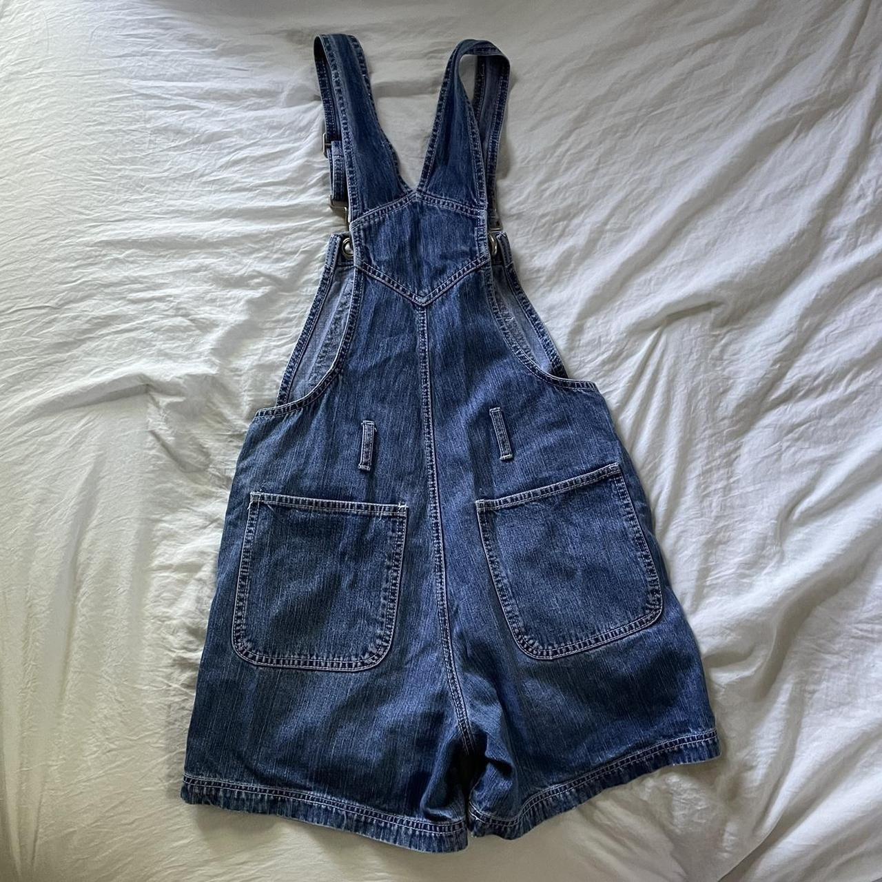 St. John's Bay Women's Blue and Navy Dungarees-overalls | Depop