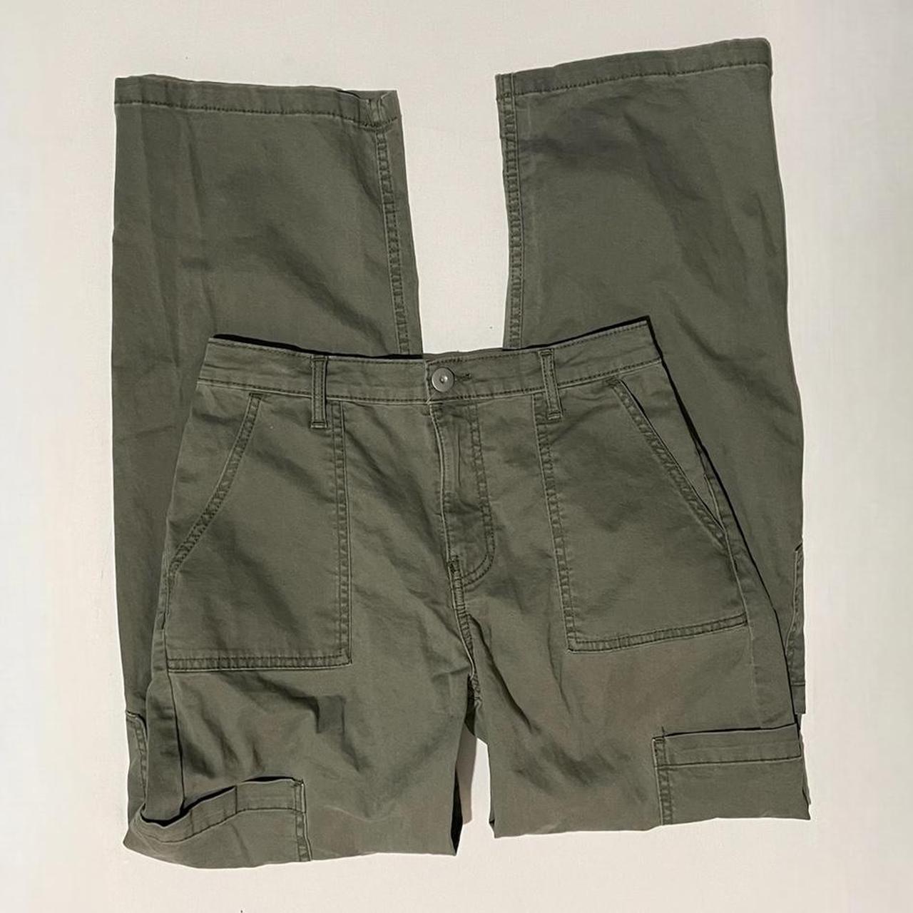 Green Cargo Pants waist: 28” - 32” rise:... - Depop