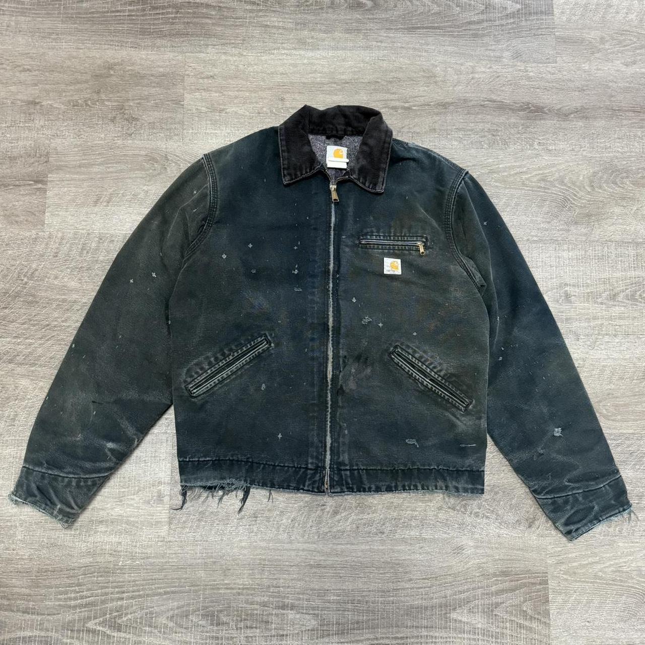 Vintage Rare Black Faded Distressed 90’s Carhartt... - Depop