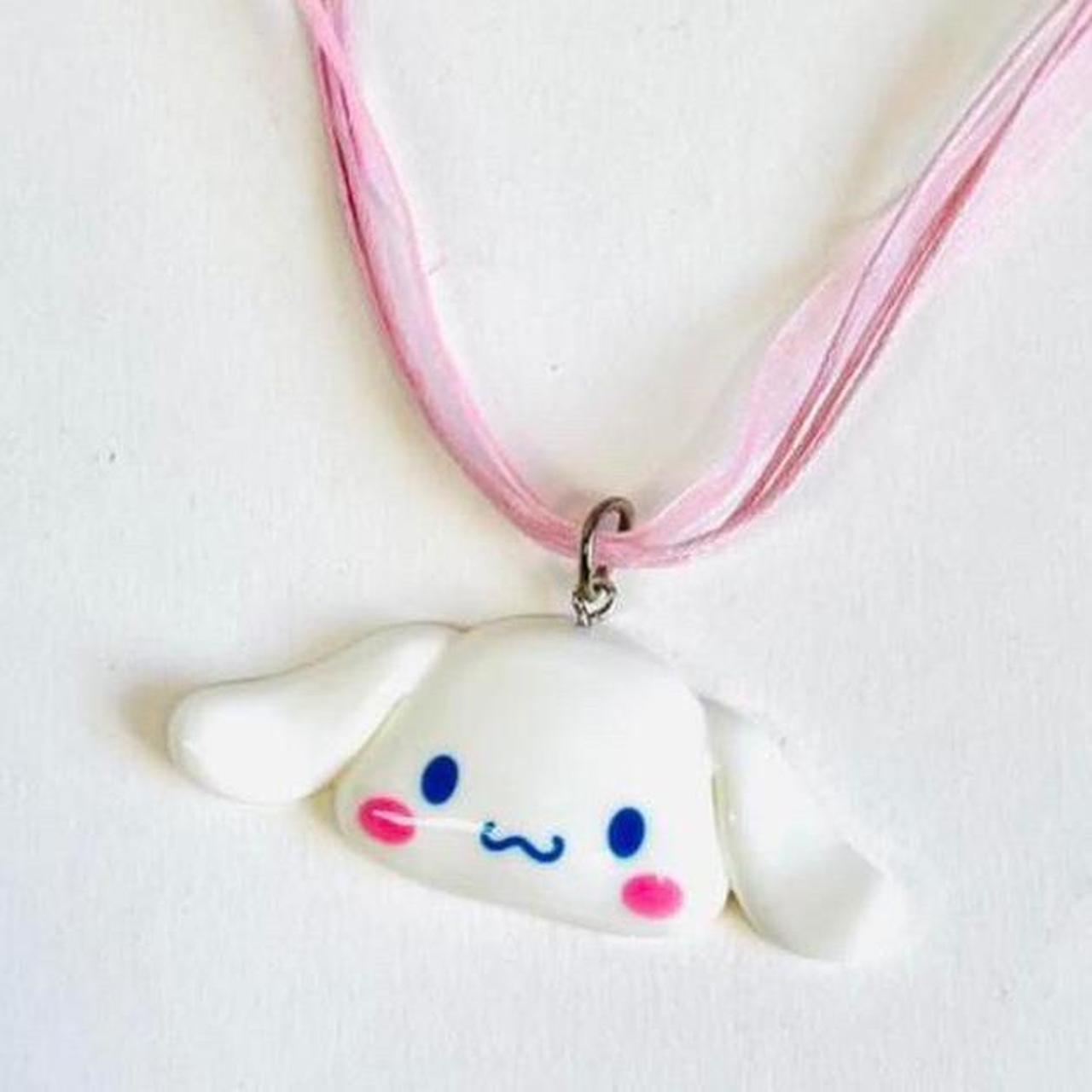 ☁️ Cinnamoroll necklace ☁️ , Material : waxed rope