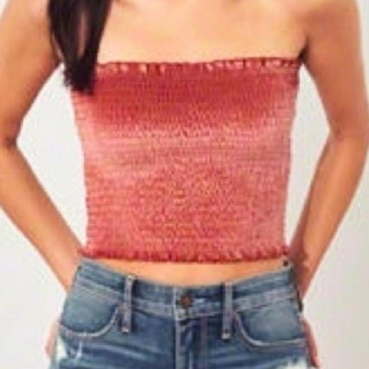 Hollister smocked tube top hotsell