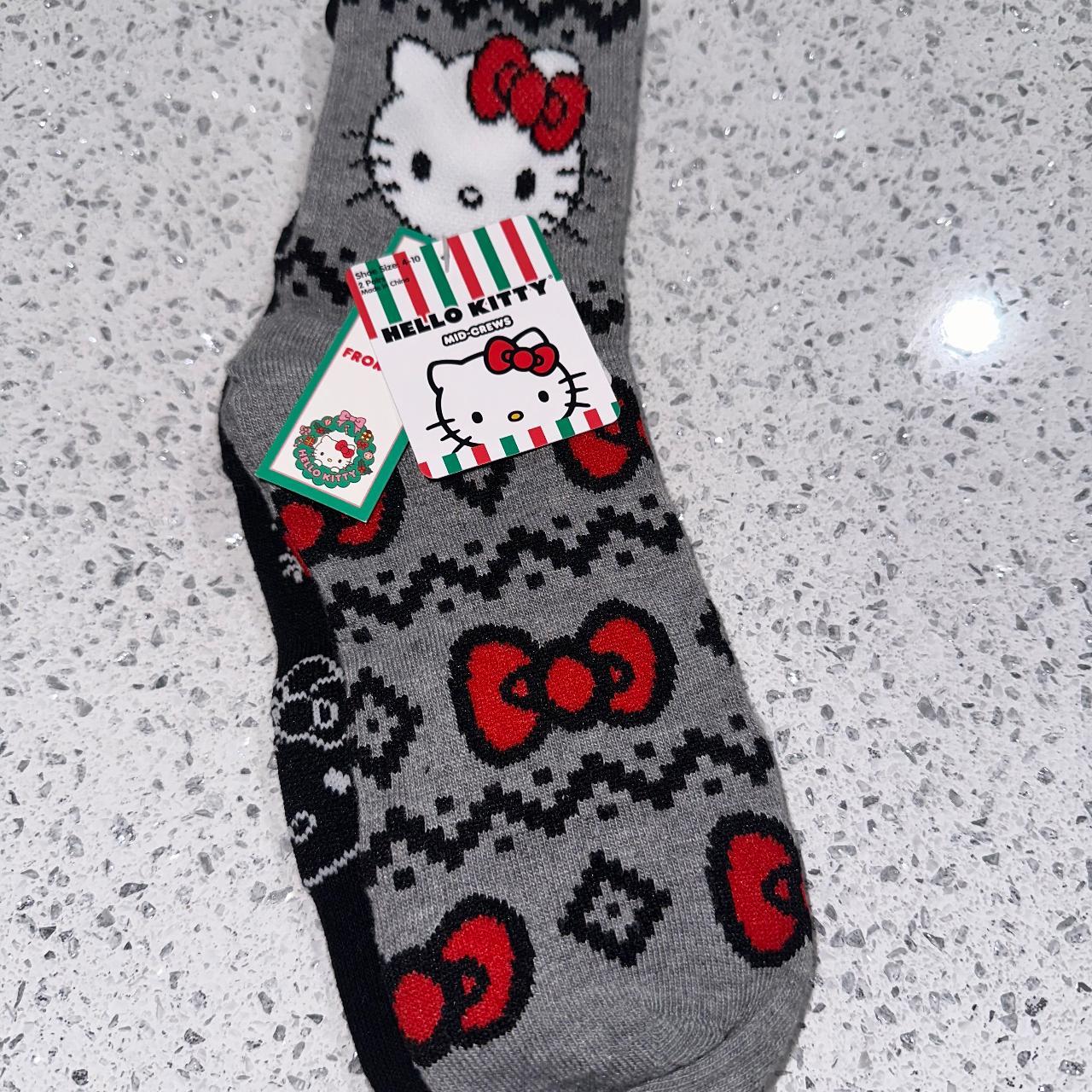 Hello Kitty Christmas Sock. Brand New. Trending Socks. - Depop