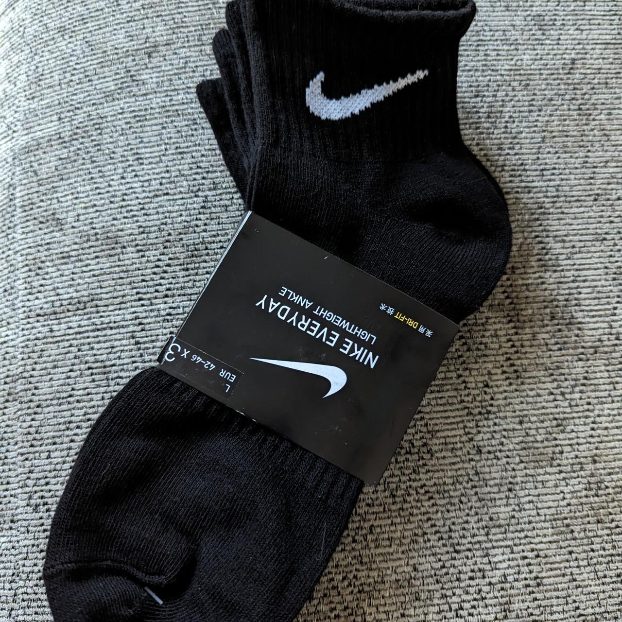 3 Pack Nike Black Ankle Socks - Brand New - Depop