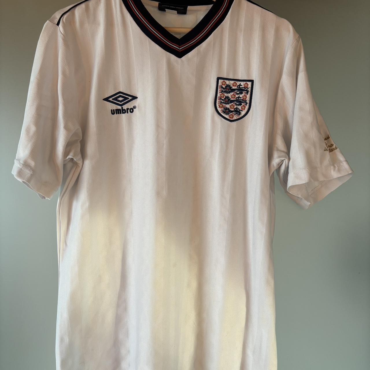 England football shirt 1986 World Cup Authentic made... - Depop