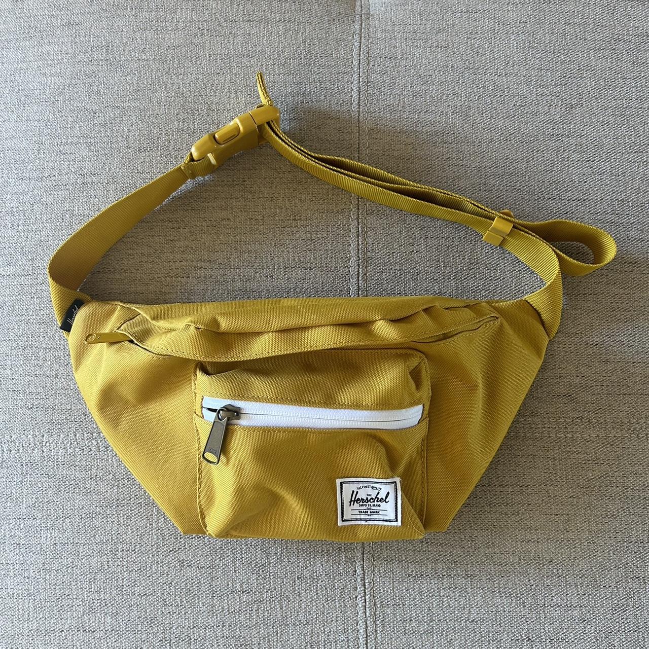 Herschel’s mustard yellow Fanny pack Barley used... Depop