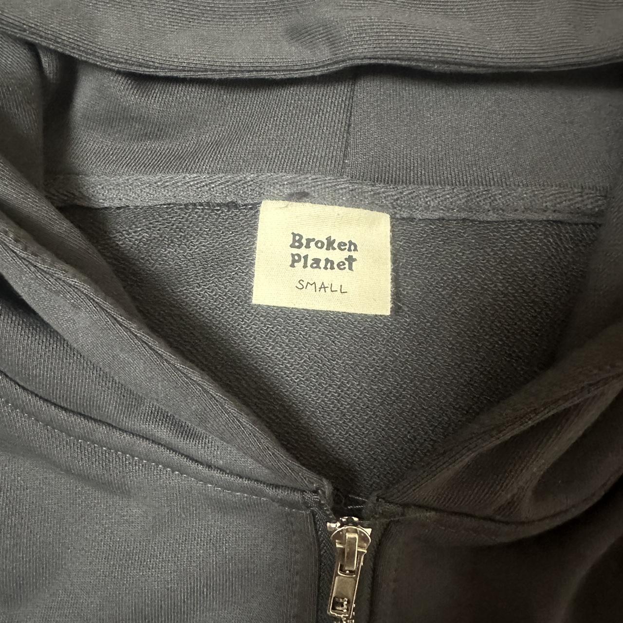 Broken Planet Zip Up Hoodie Soot Black メンズ - FW23 - JP