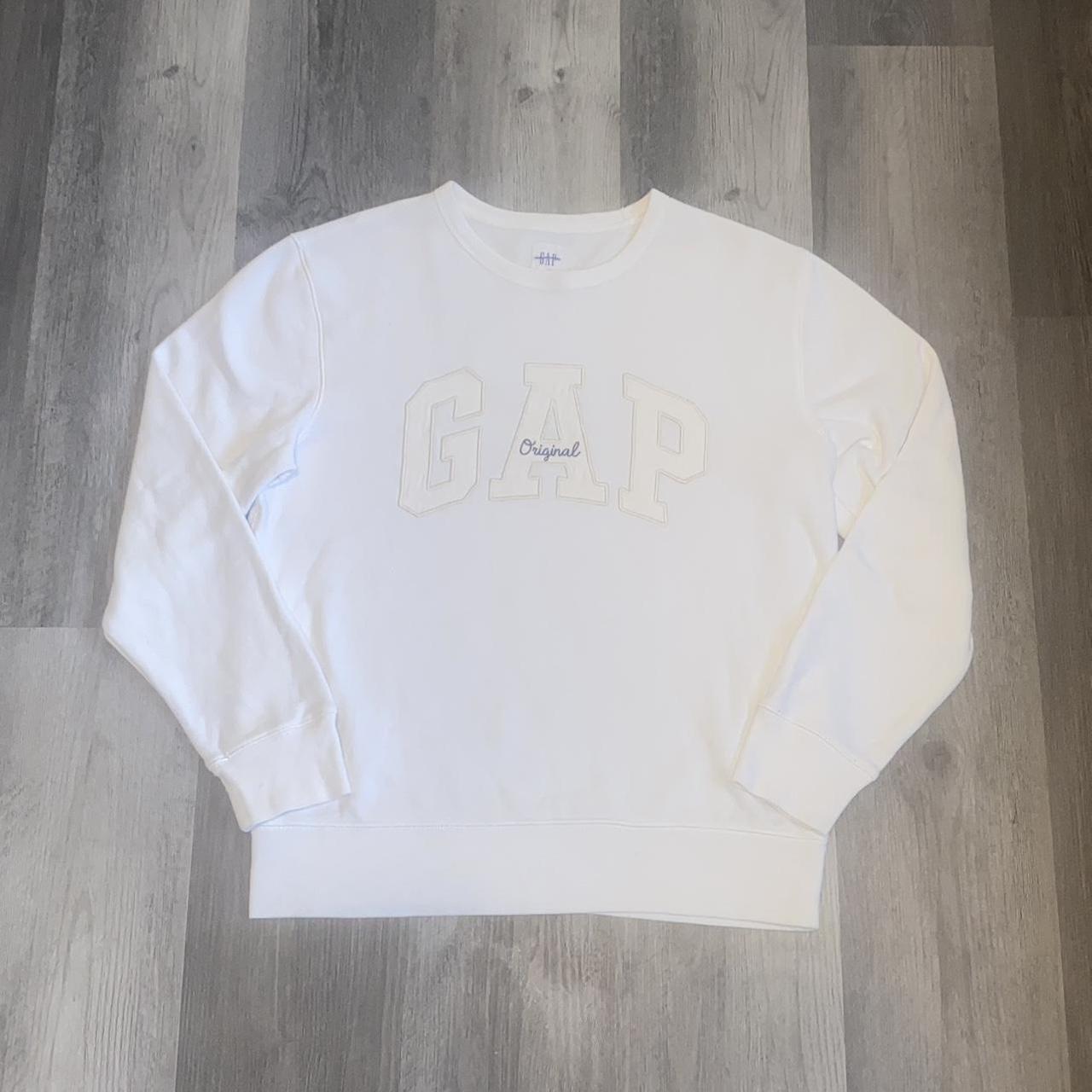 Vintage GAP original all white sweatshirt Size Depop