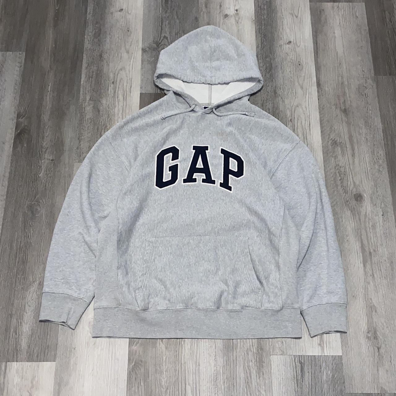 Vintage GAP grey hoodie Size Medium - Depop