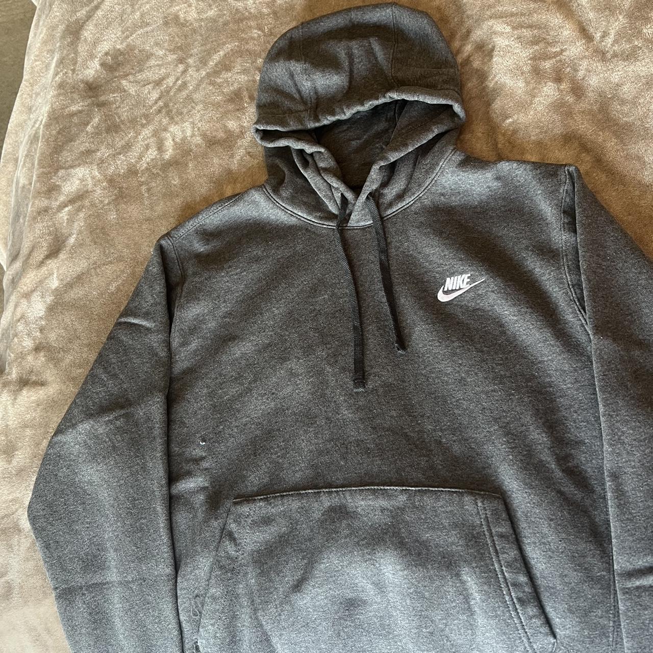 Dark Grey Nike Hoodie Nike Size Medium Never... Depop