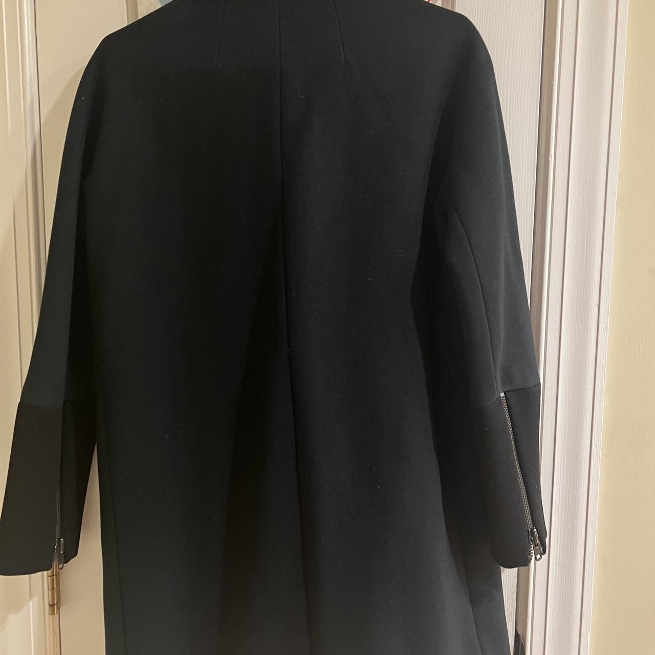 Madewell City Grid Green & Black Longer Length shops Wool Blend Coat