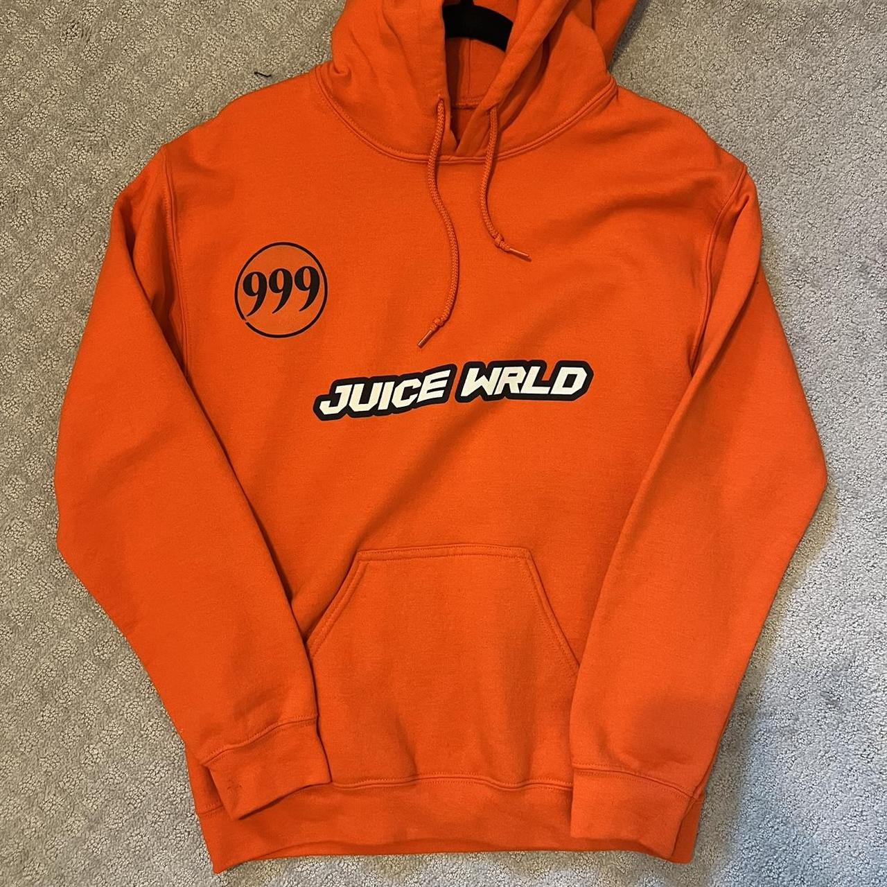 Juice wrld sale orange hoodie