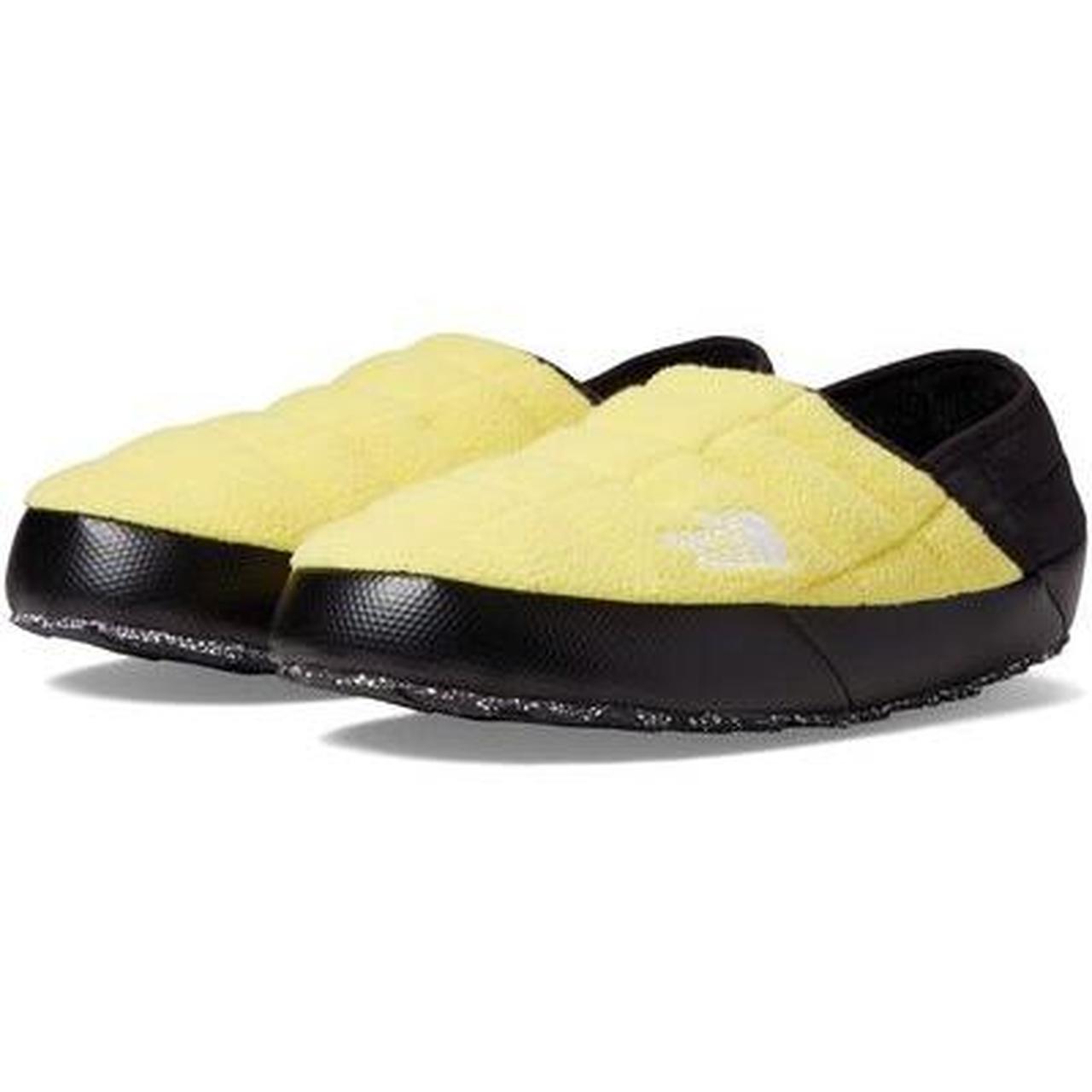 The north discount face slippers yellow