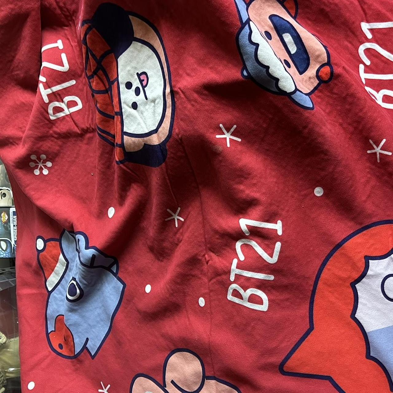 bt21 christmas blanket 35 including shipping . Depop