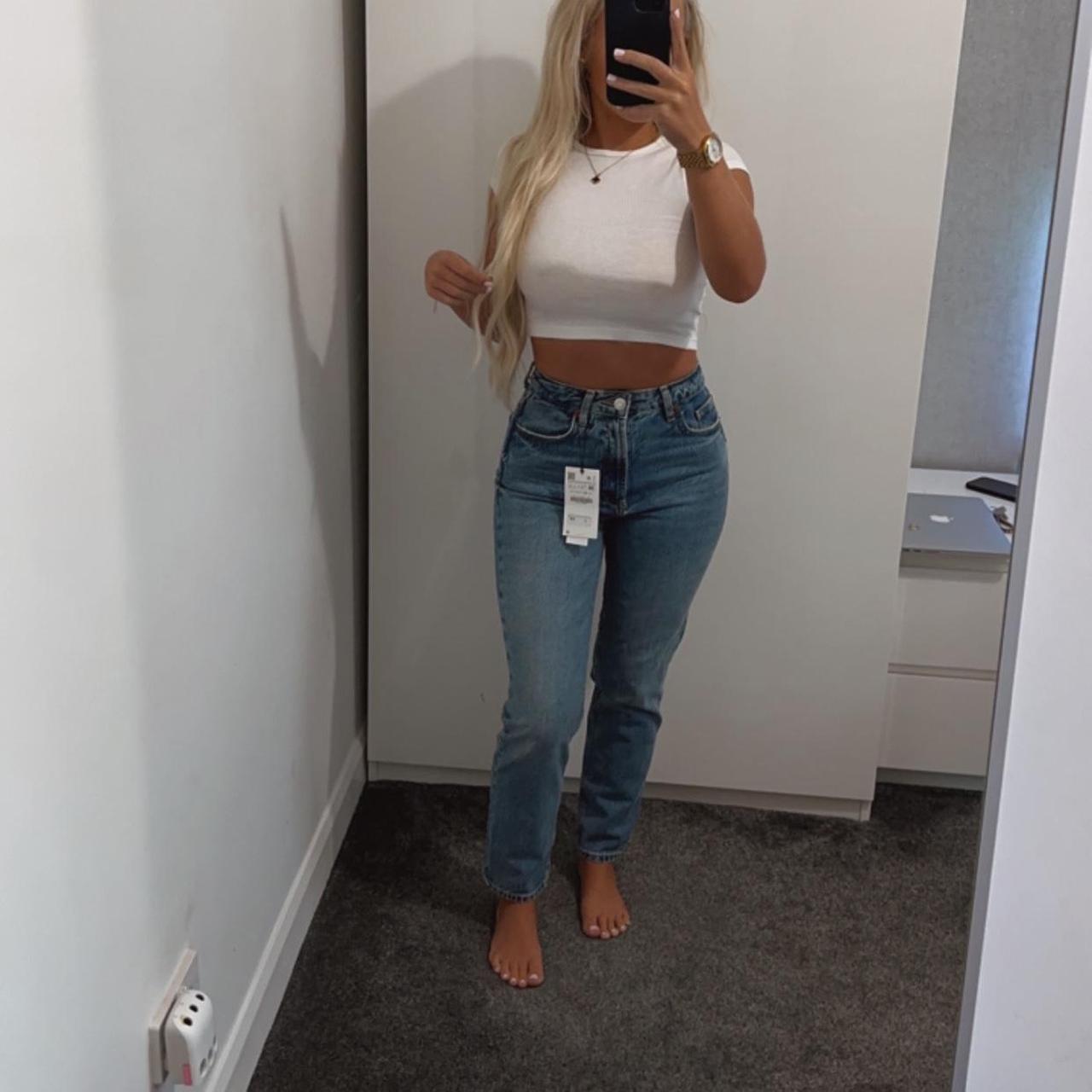 Zara mom jeans New with tags - Depop