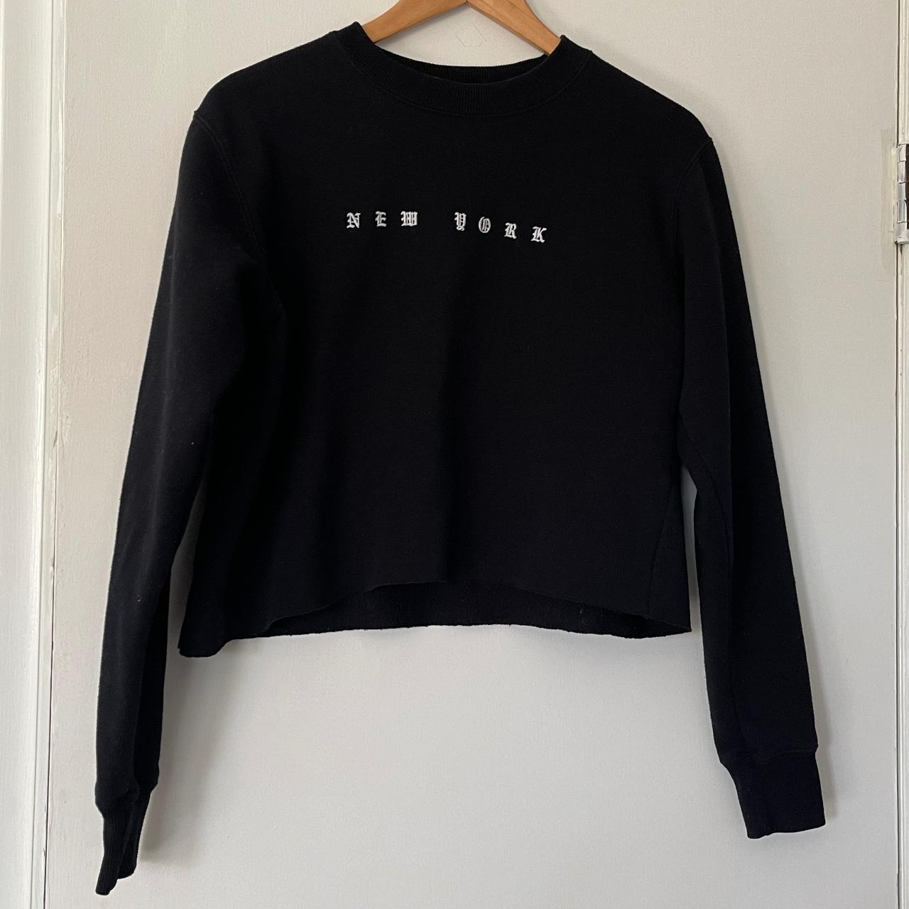 Brandy Melville Black New York Cropped