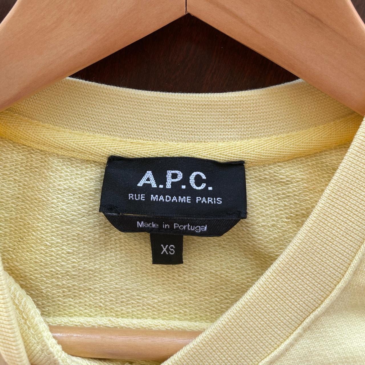 A.P.C. Tina Crewneck Sweatshirt , Pale Yellow | Size...