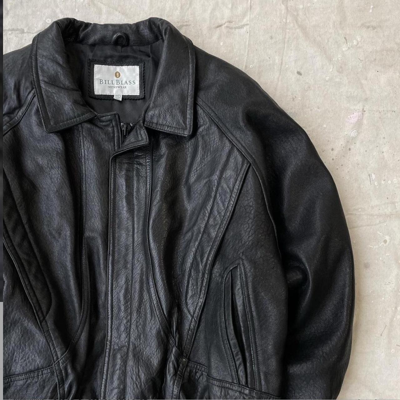 Leather Bomber Bill Blass Leather Jacket Vintage Bill Blass