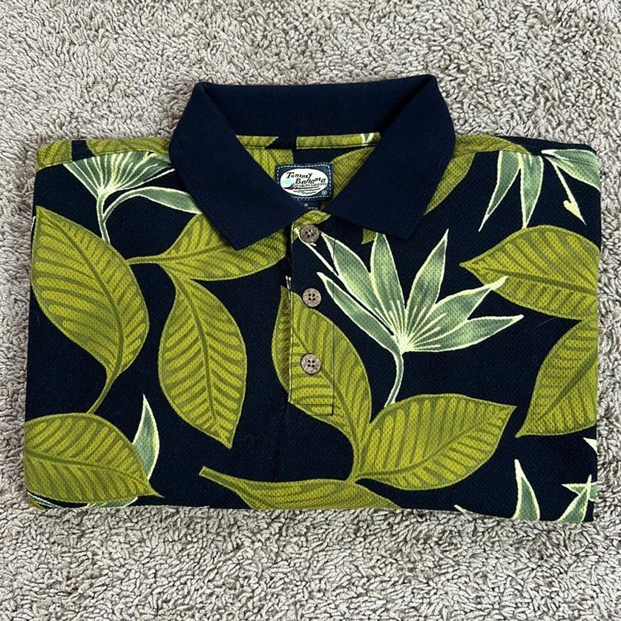 Tommy Bahama Men's Polo shirt Black/Green M – Tommy Bahama