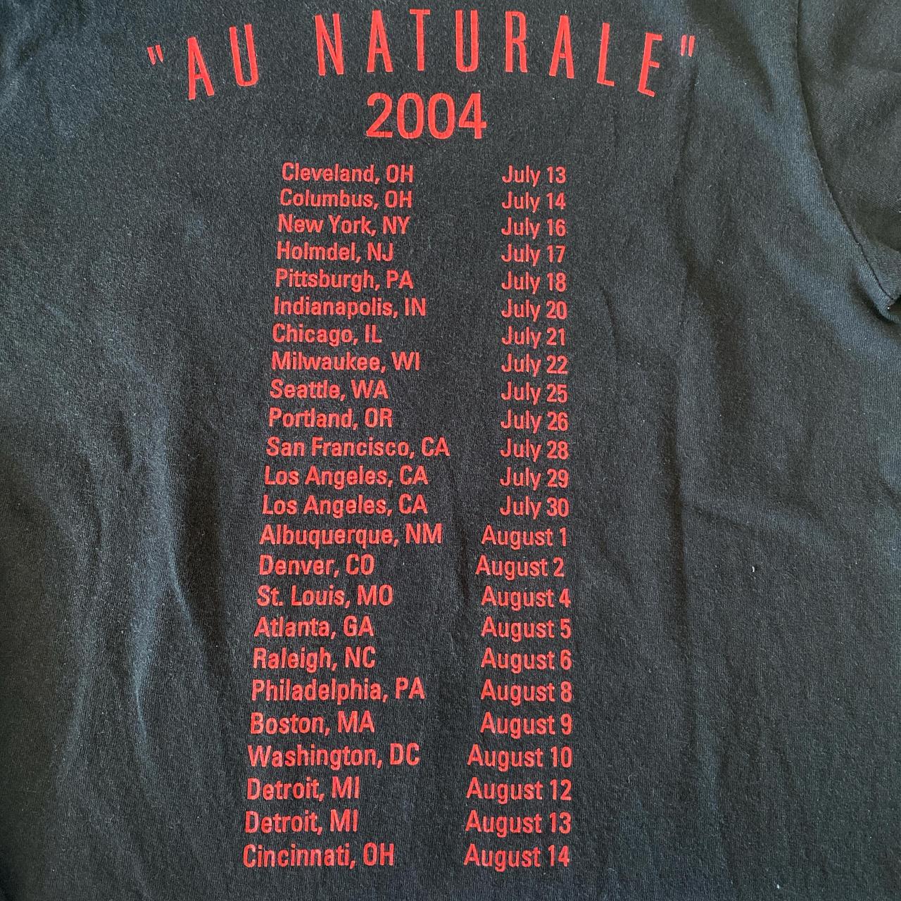 Vintage 2004 Alanis Morissette/Barenaked 2024 Ladies Au Naturale Tour T-Shirt L