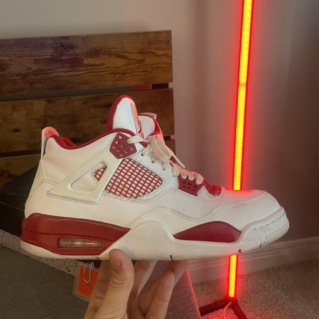 jordan 4 white black gym red