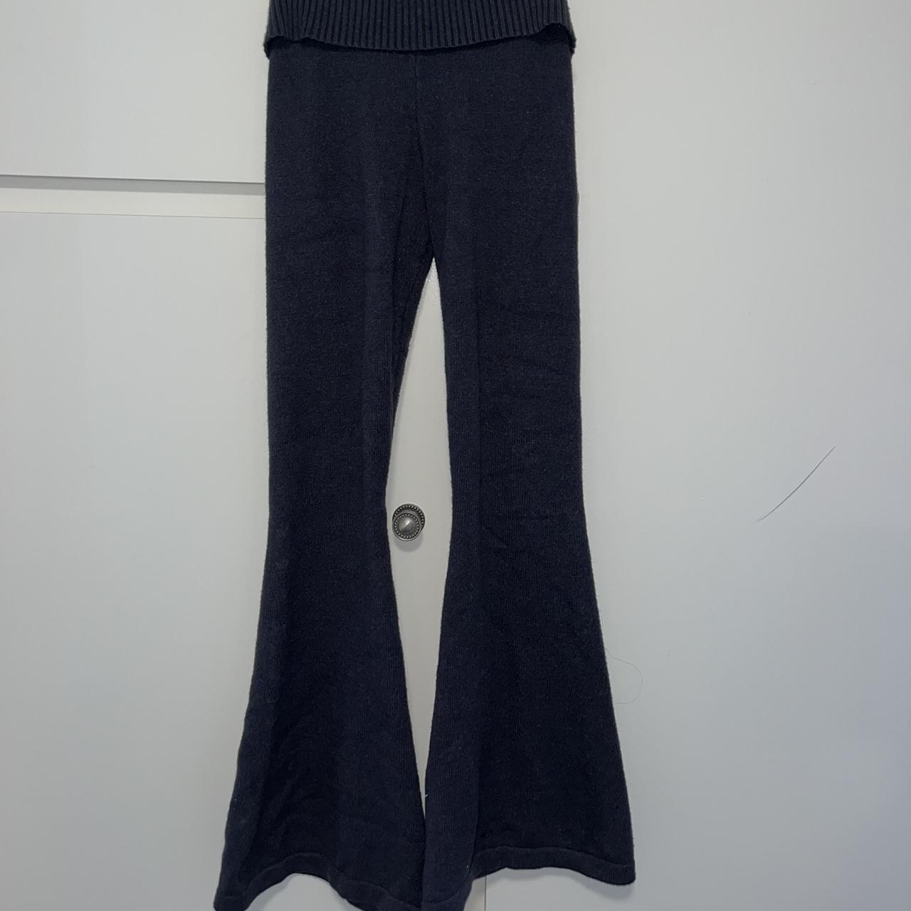 Edikted Women's Navy and Grey Trousers (2)