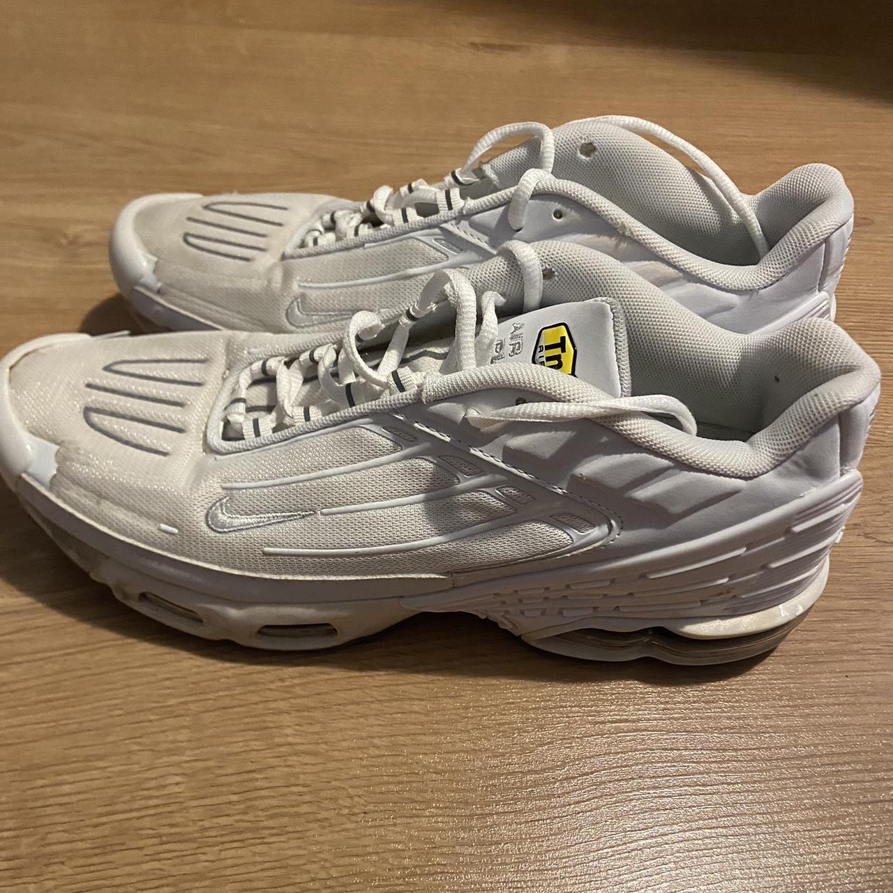 Nike TN 3 White - UK 11 Worn a few times but still... - Depop