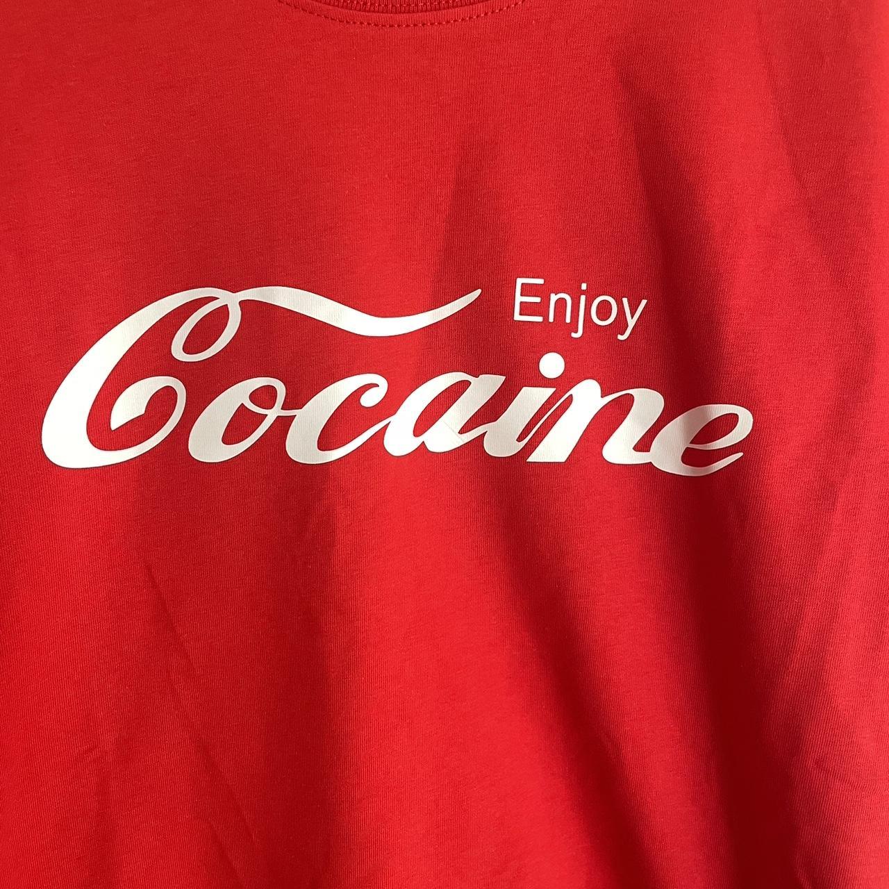 Coca Cola Cocaine T-shirt #vintage #large #coke - Depop