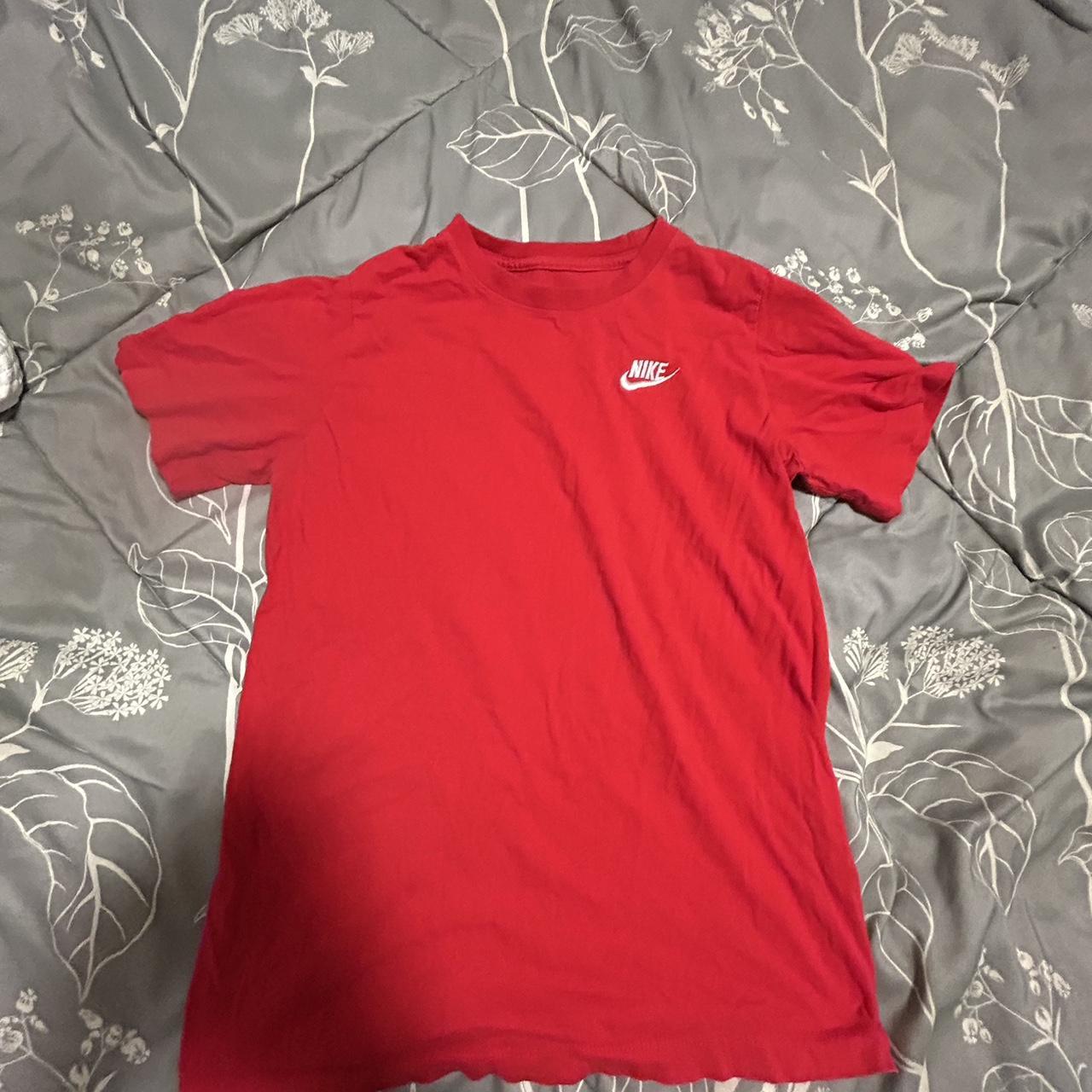 solar red nike shirt