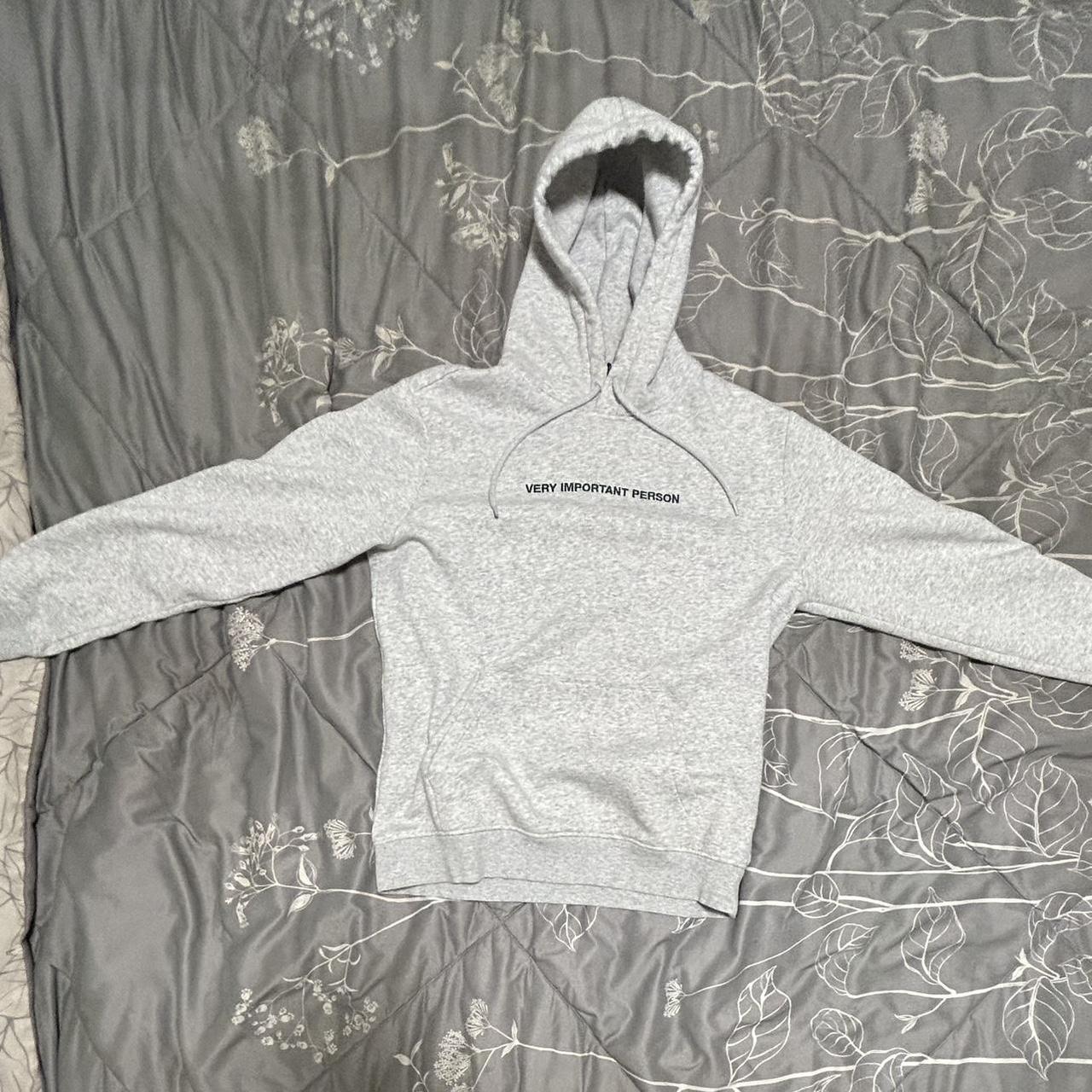 H M grey hoodie very important person MESSAGE ME