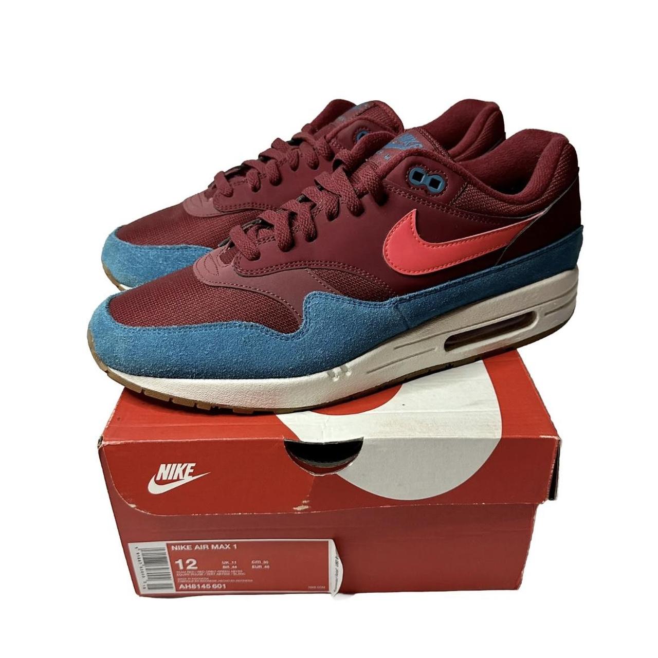 Air max 1 teal clearance burgundy