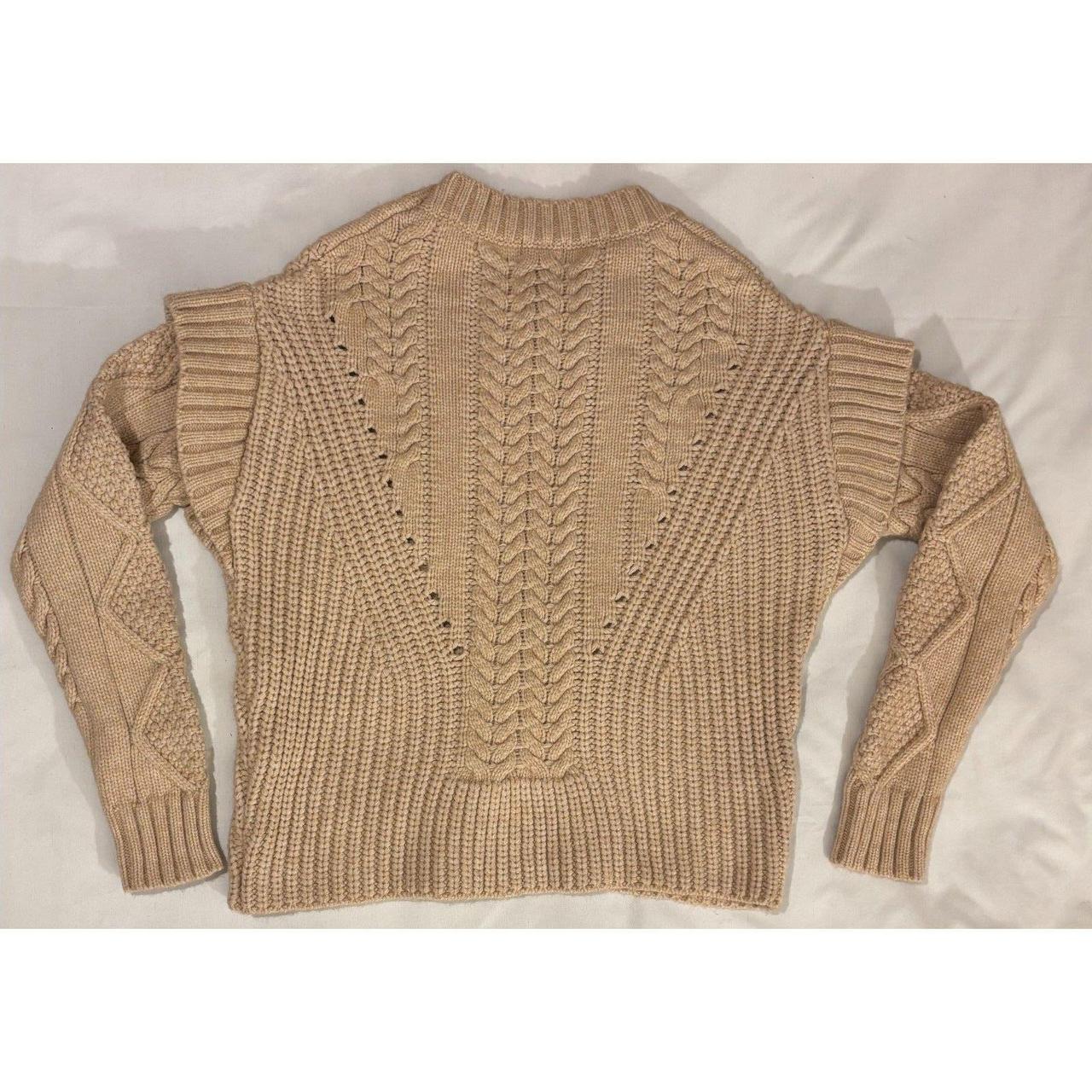 Source Unknown Women's Sweater - Tan/Cream - XS –… - image 3
