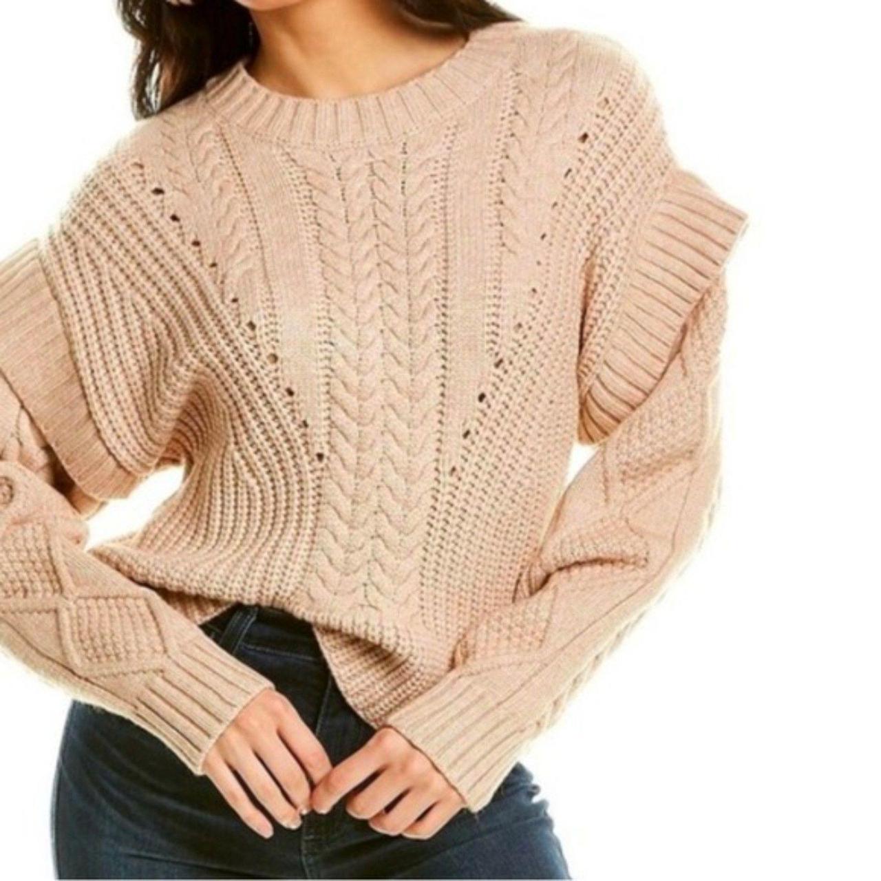 Source Unknown Women's Sweater - Tan/Cream - XS –… - image 1