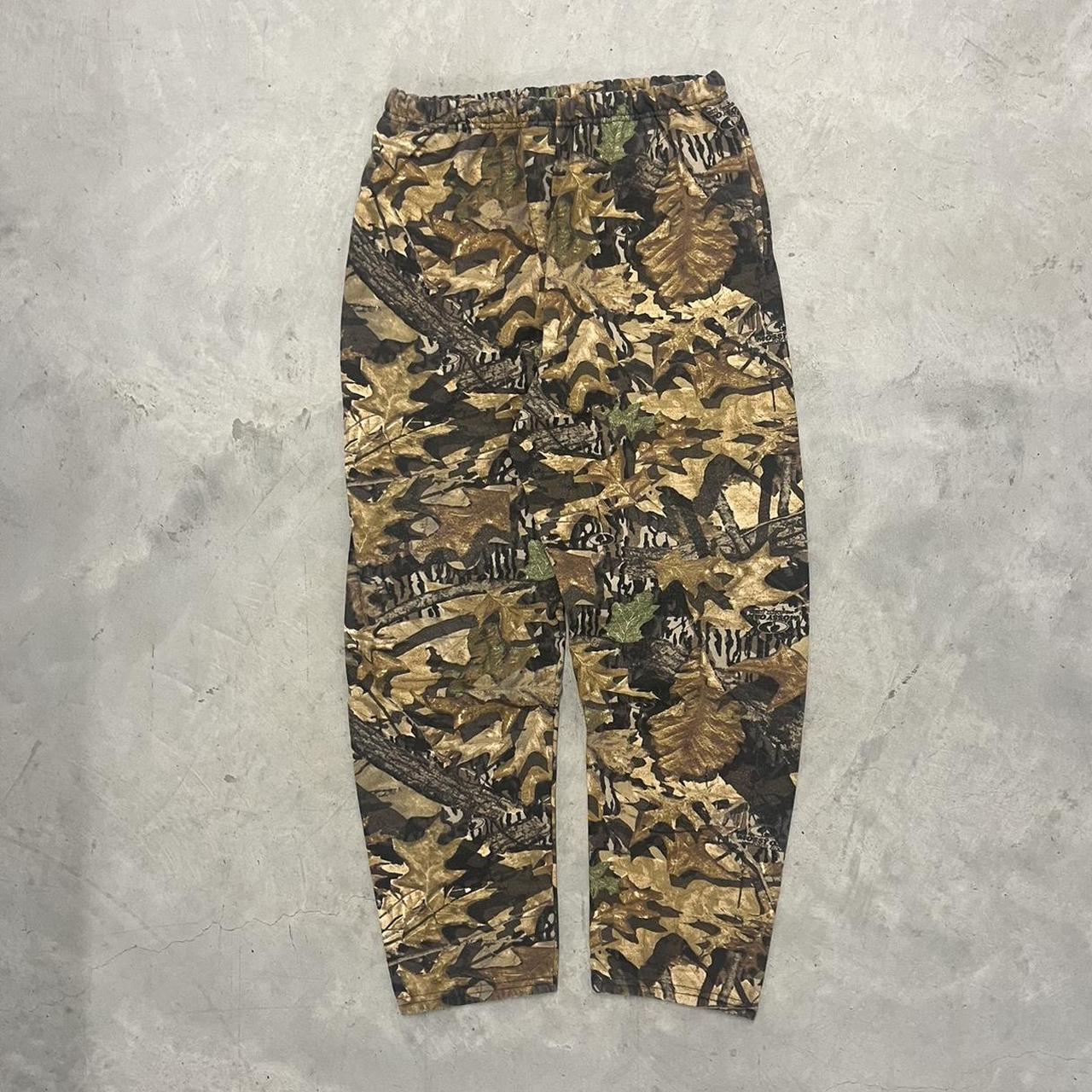 Vintage Faded Jerzees Outdoors Mossy Oak Baggy Camo. Depop