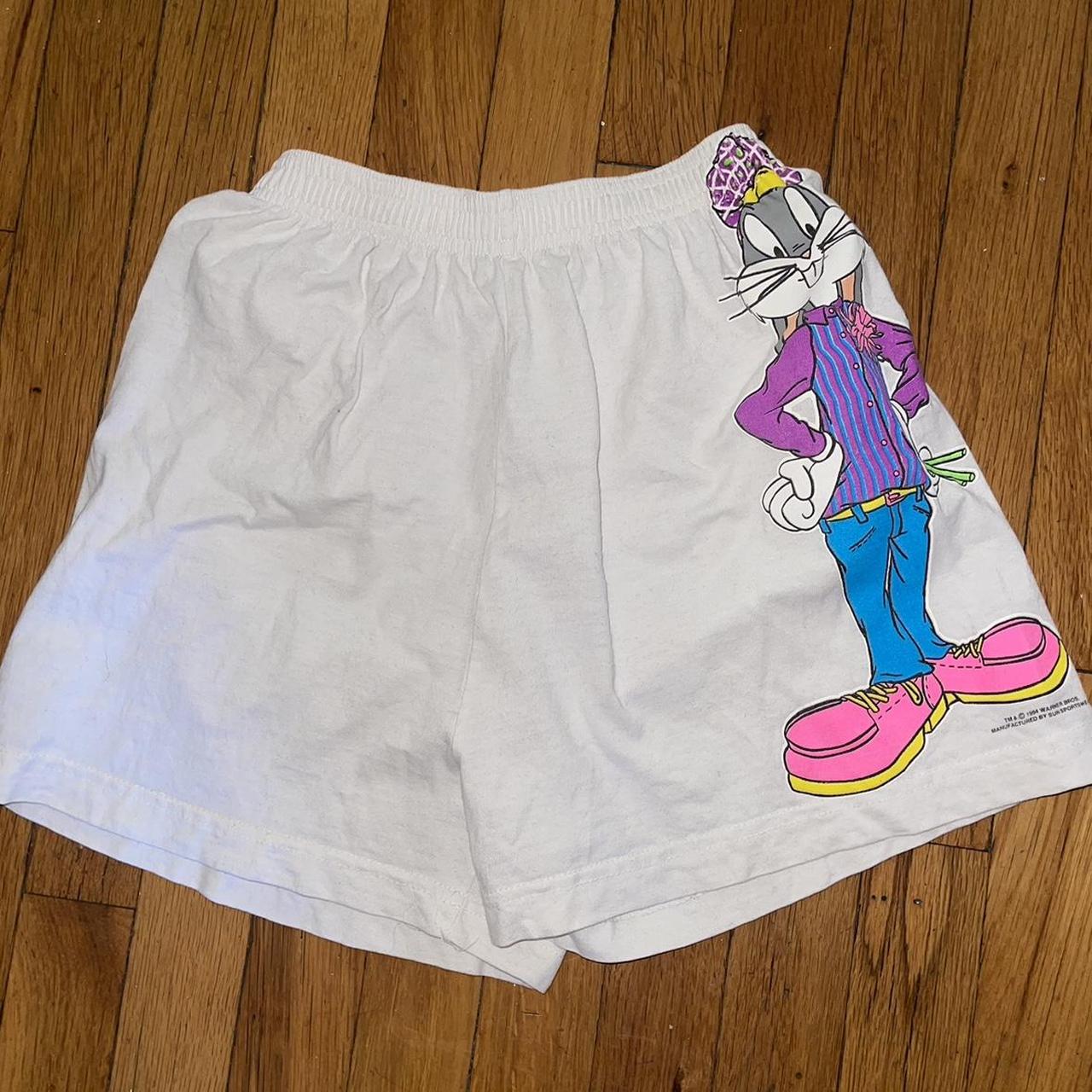 1994 Bugs Bunny Boxer Shorts, 90s neon looney