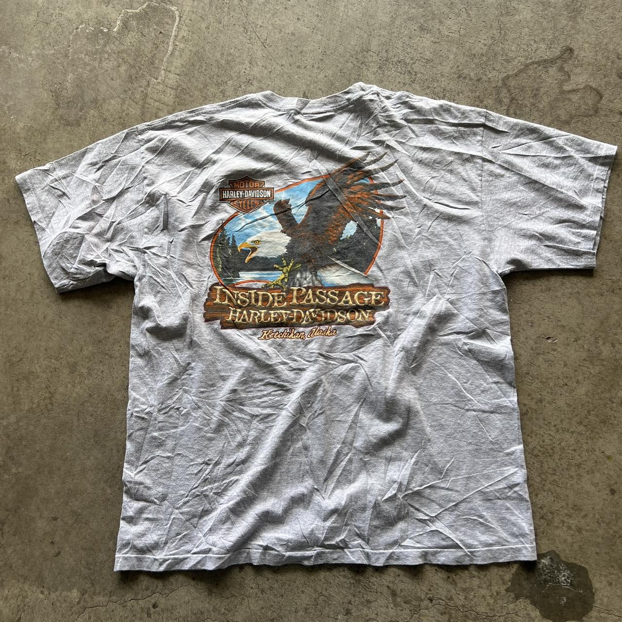 Single stitch Harley Davidson Eagle graphic t shirt... - Depop