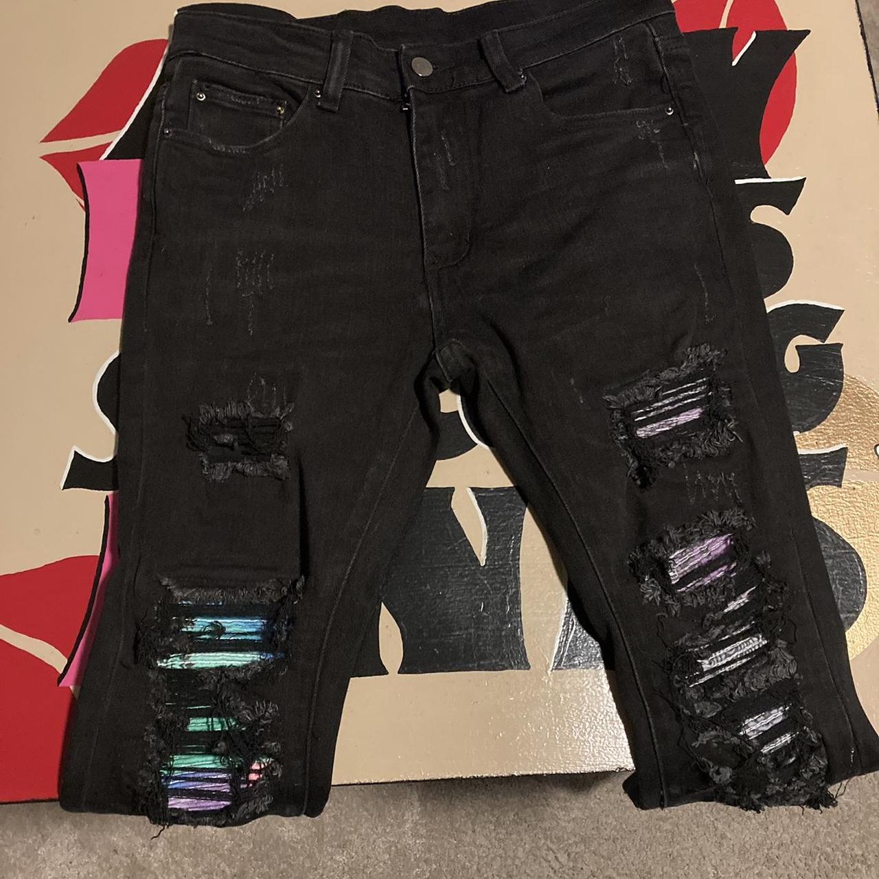 Mnml paisley skinny jeans | Depop