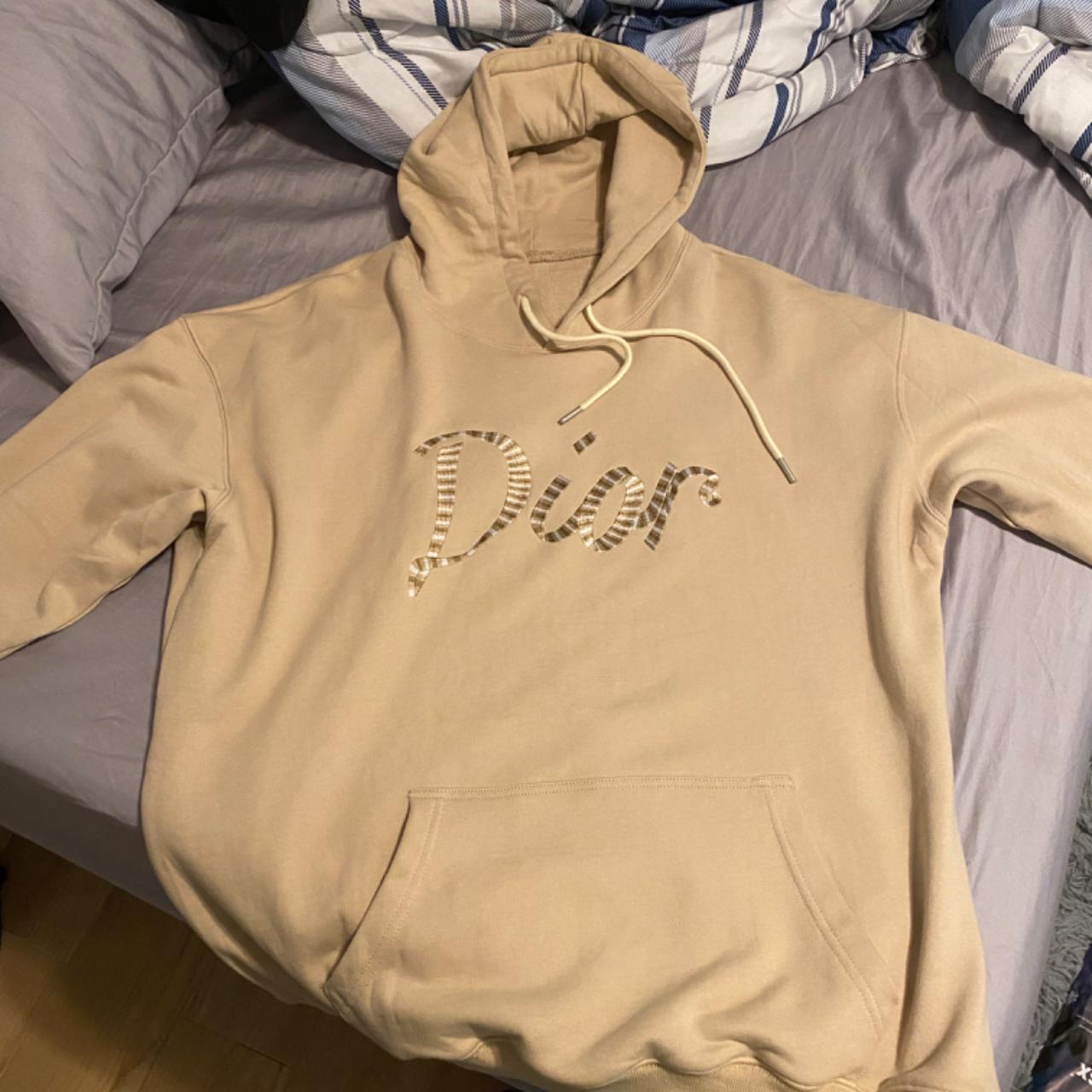 dior cream hoodie