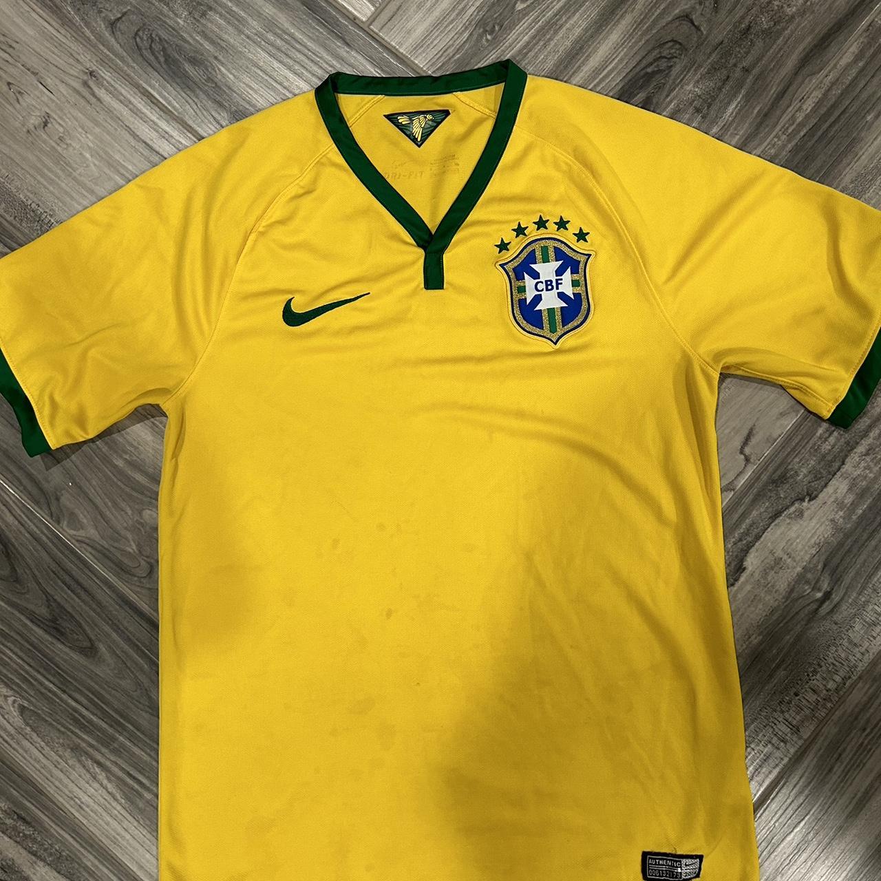 Brazil Soccer Shirt Size: XL No holes or - Depop
