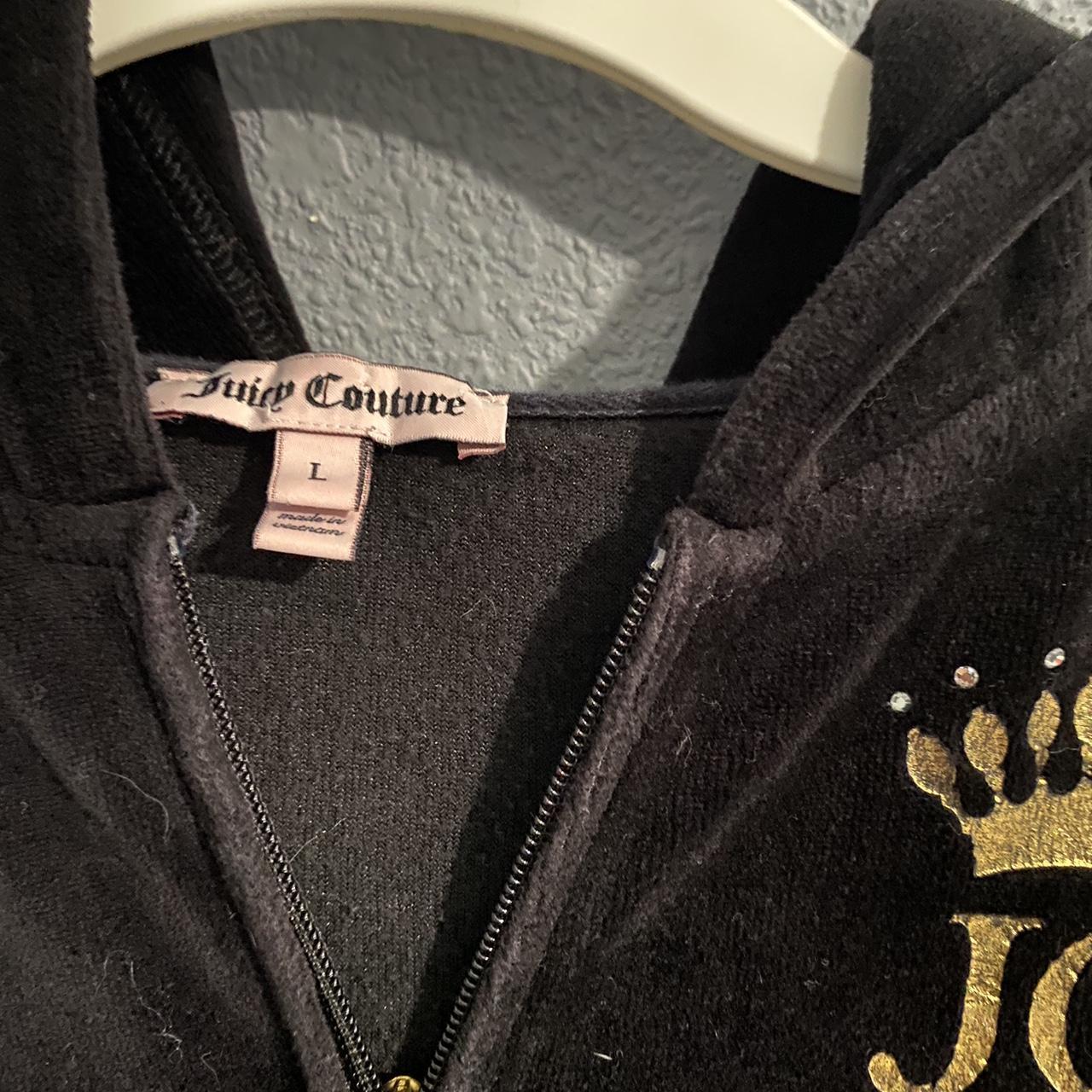 Juicy couture black crown jacket! Fits a L/M The j... - Depop