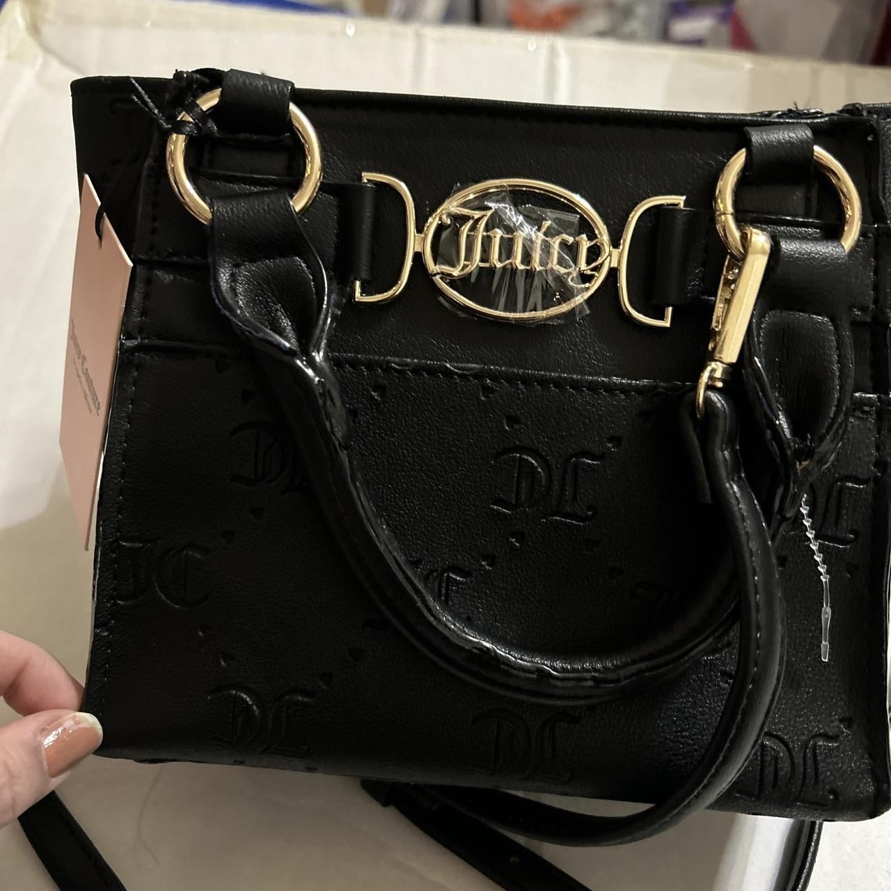 Juicy Couture Liquorice Matte Black purse Bag With Depop