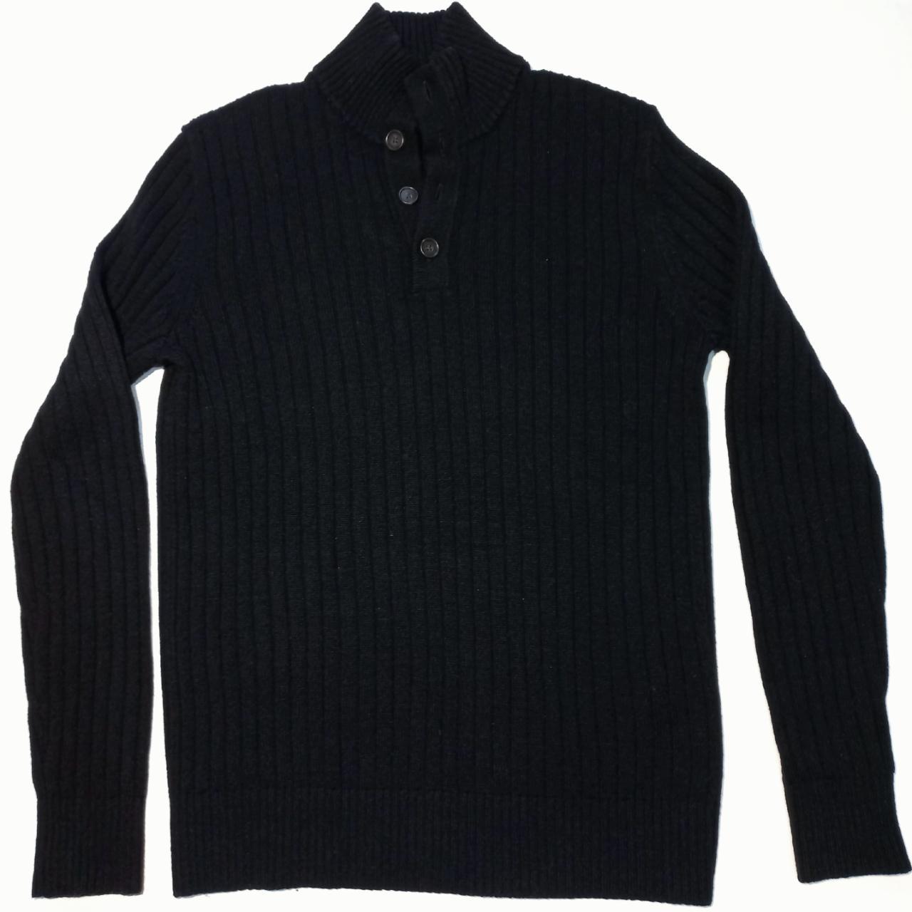 Banana Republic 1/4 Button Mock Neck Sweater... Depop