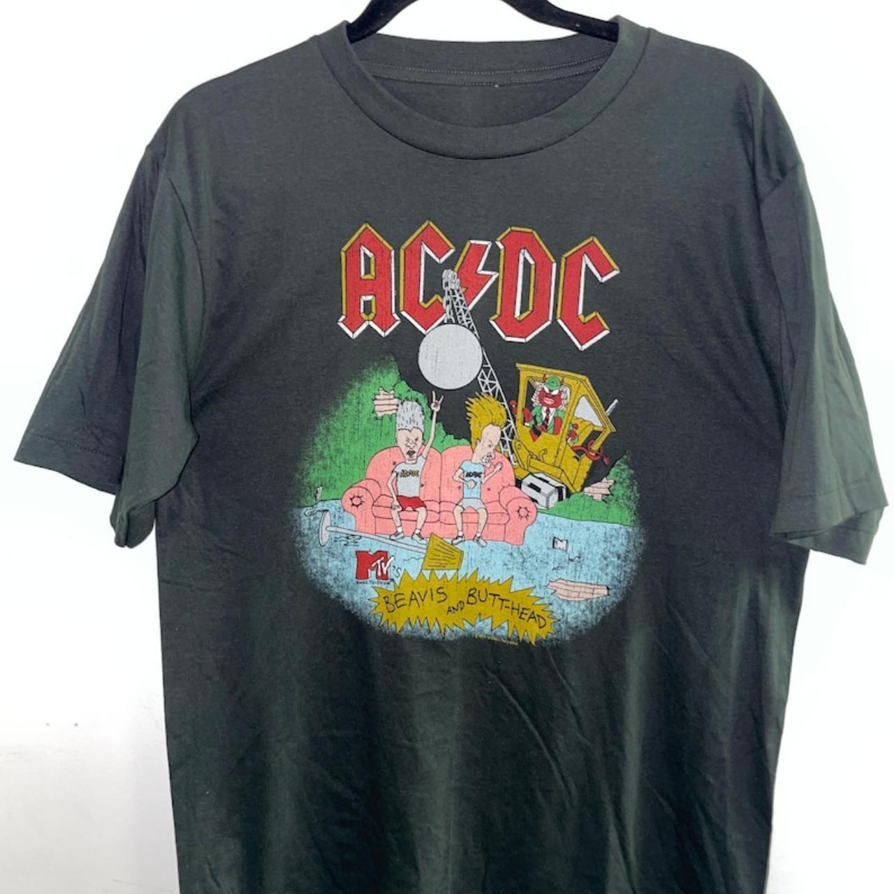 ACDC Beavis and Butthead tee shirt ♥ MATERIAL &... - Depop